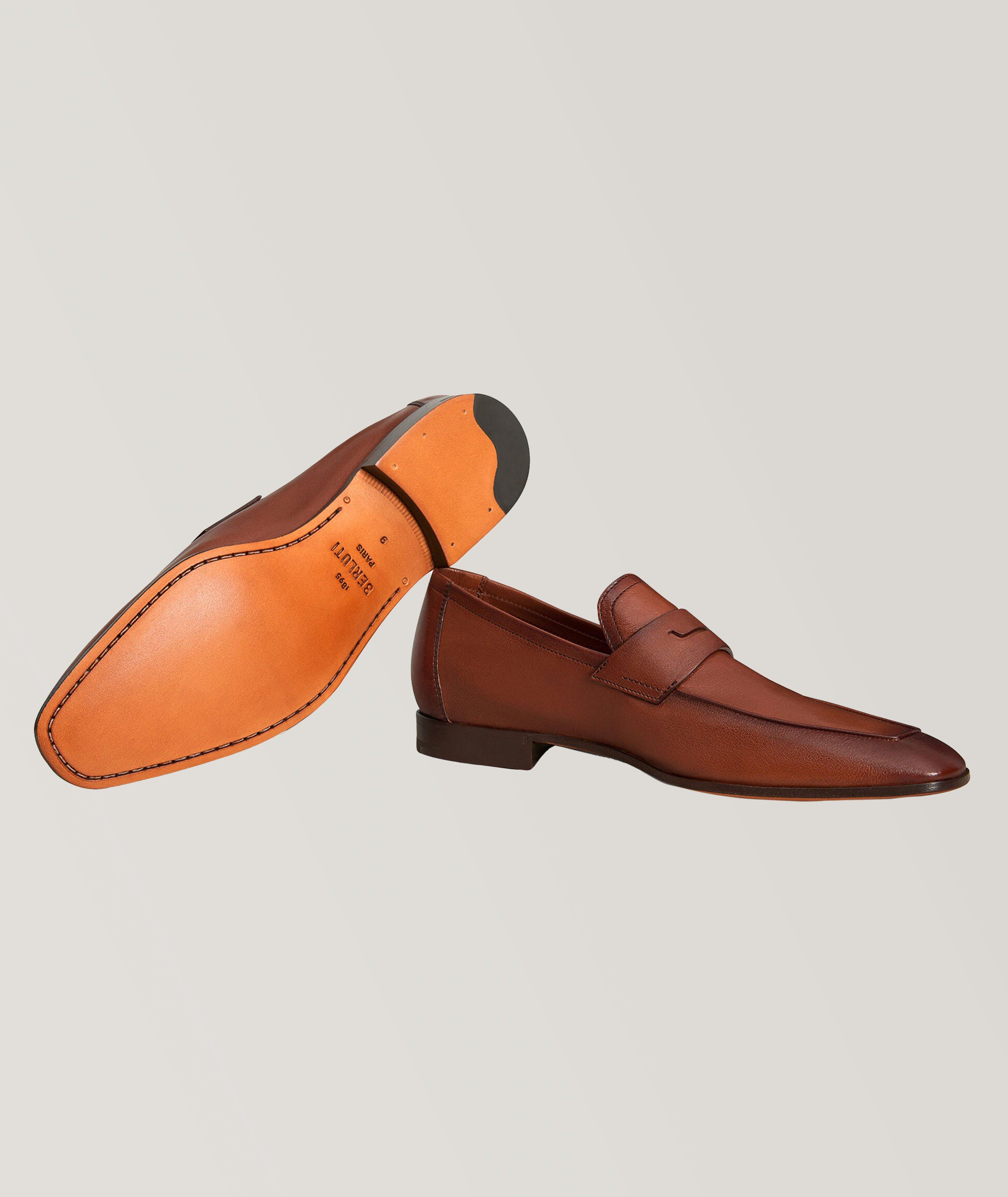 Berluti Lorenzo Kangaroo Leather Loafers | Dress Shoes | Harry Rosen