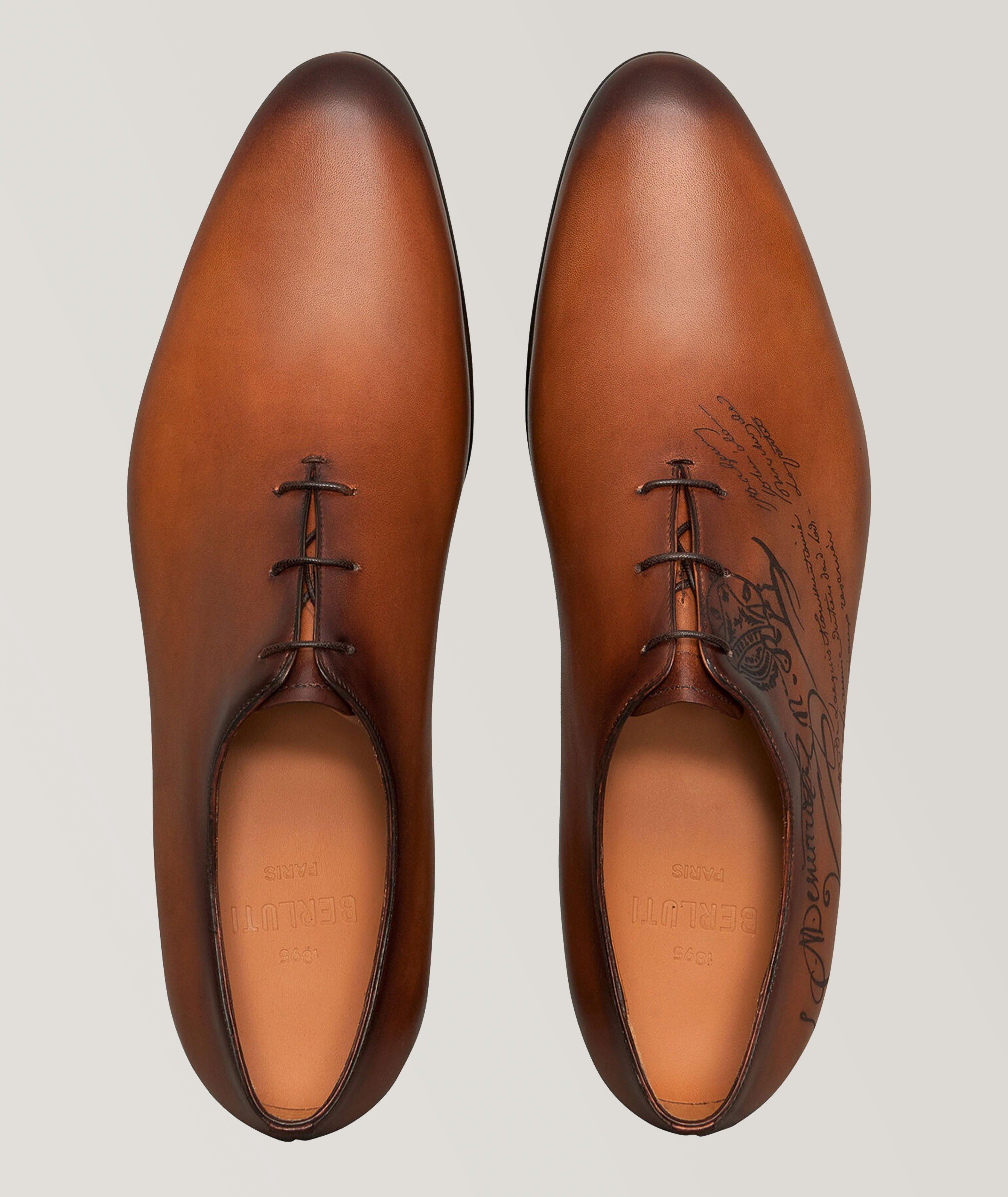 Chaussure lacée Alessandro en cuir à motif Scritto image 2