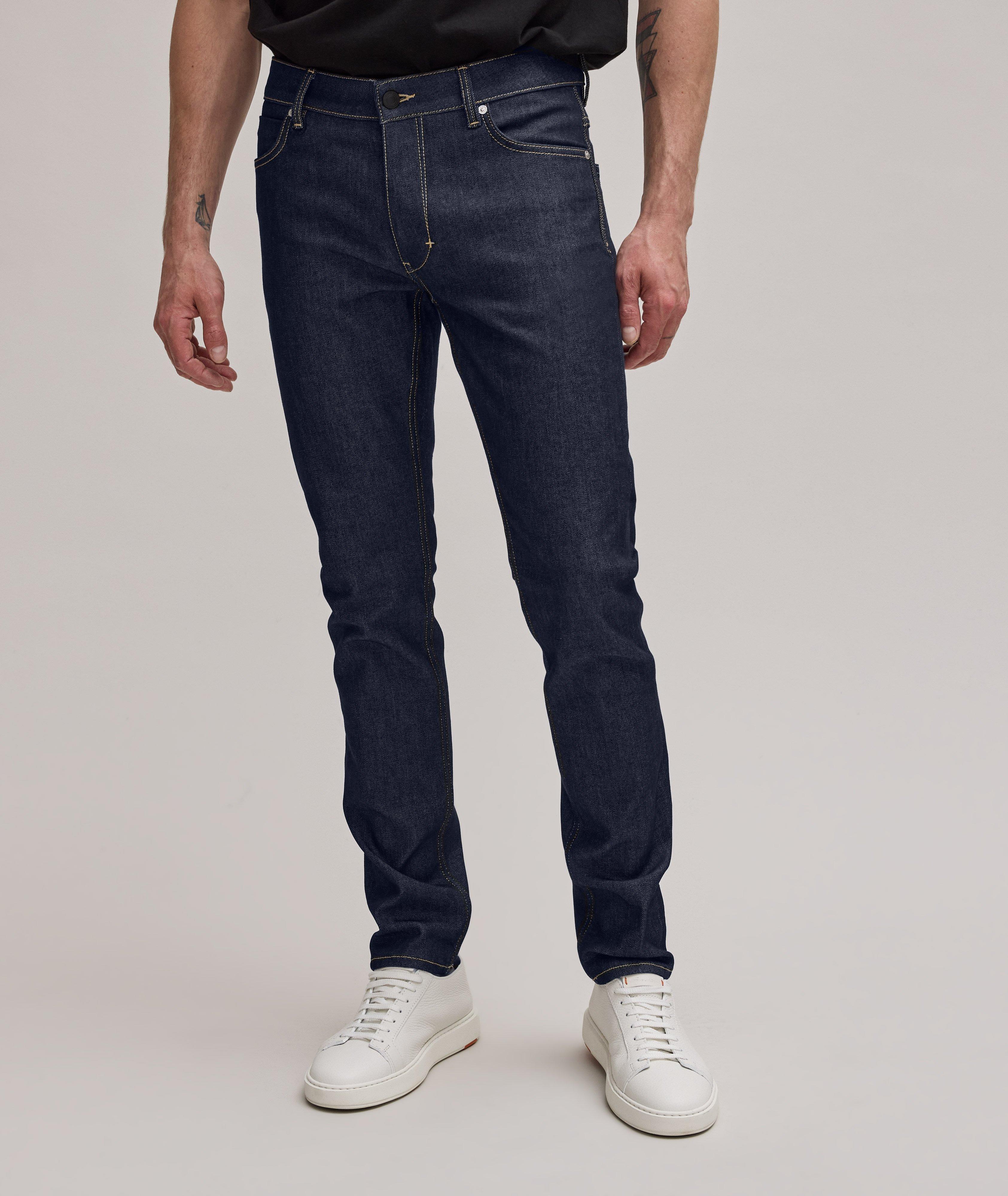 Lou Slim Straight Stretch-Cotton Jeans image 1