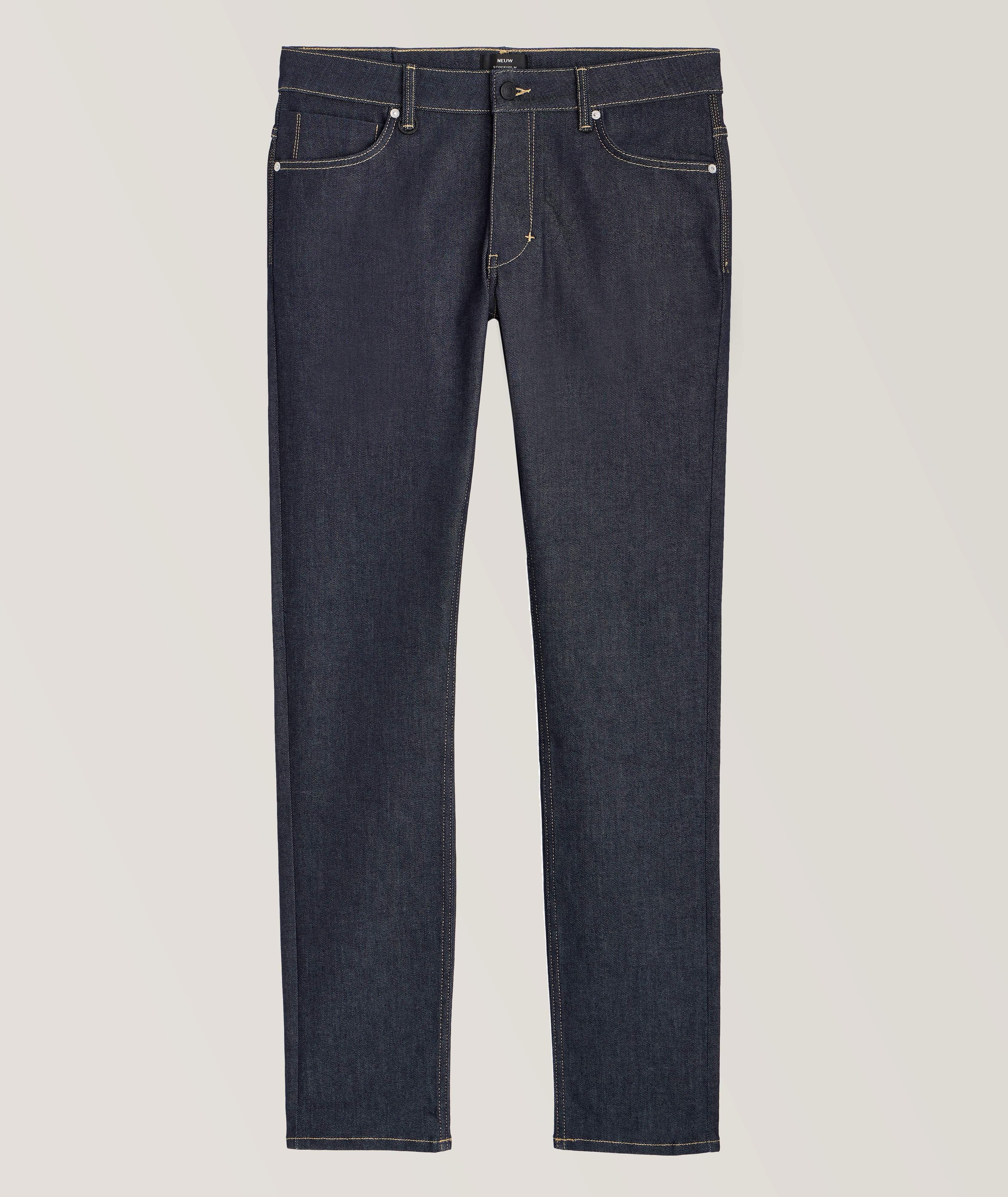 Lou Slim Straight Stretch-Cotton Jeans image 0