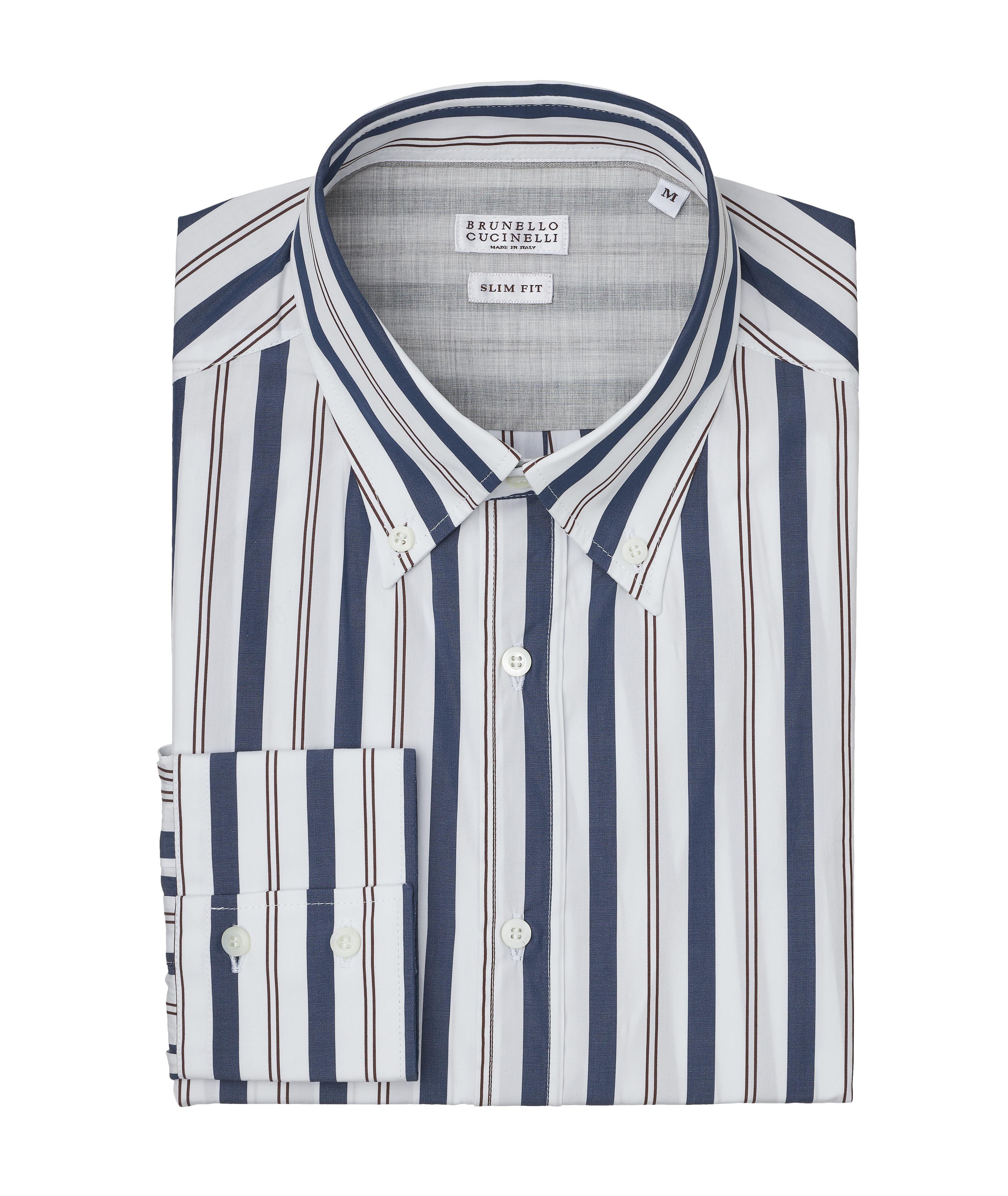Double Stripe Linen Sport Shirt image 0