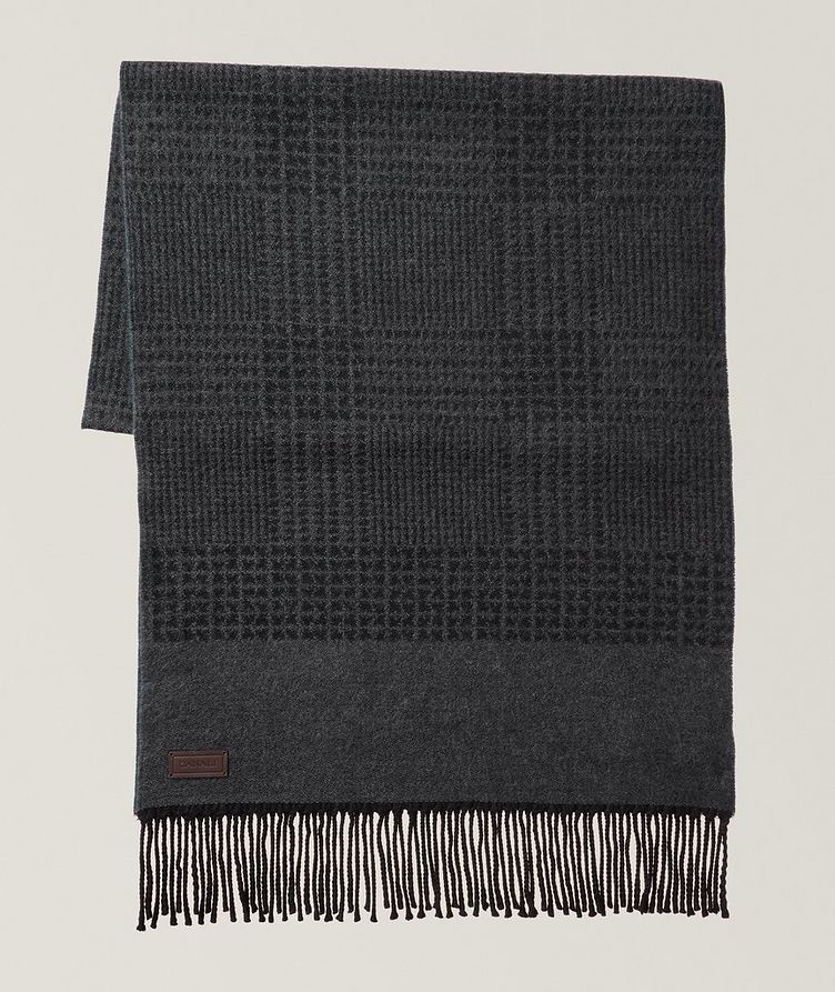 Écharpe en laine à motif quadrillé image 0