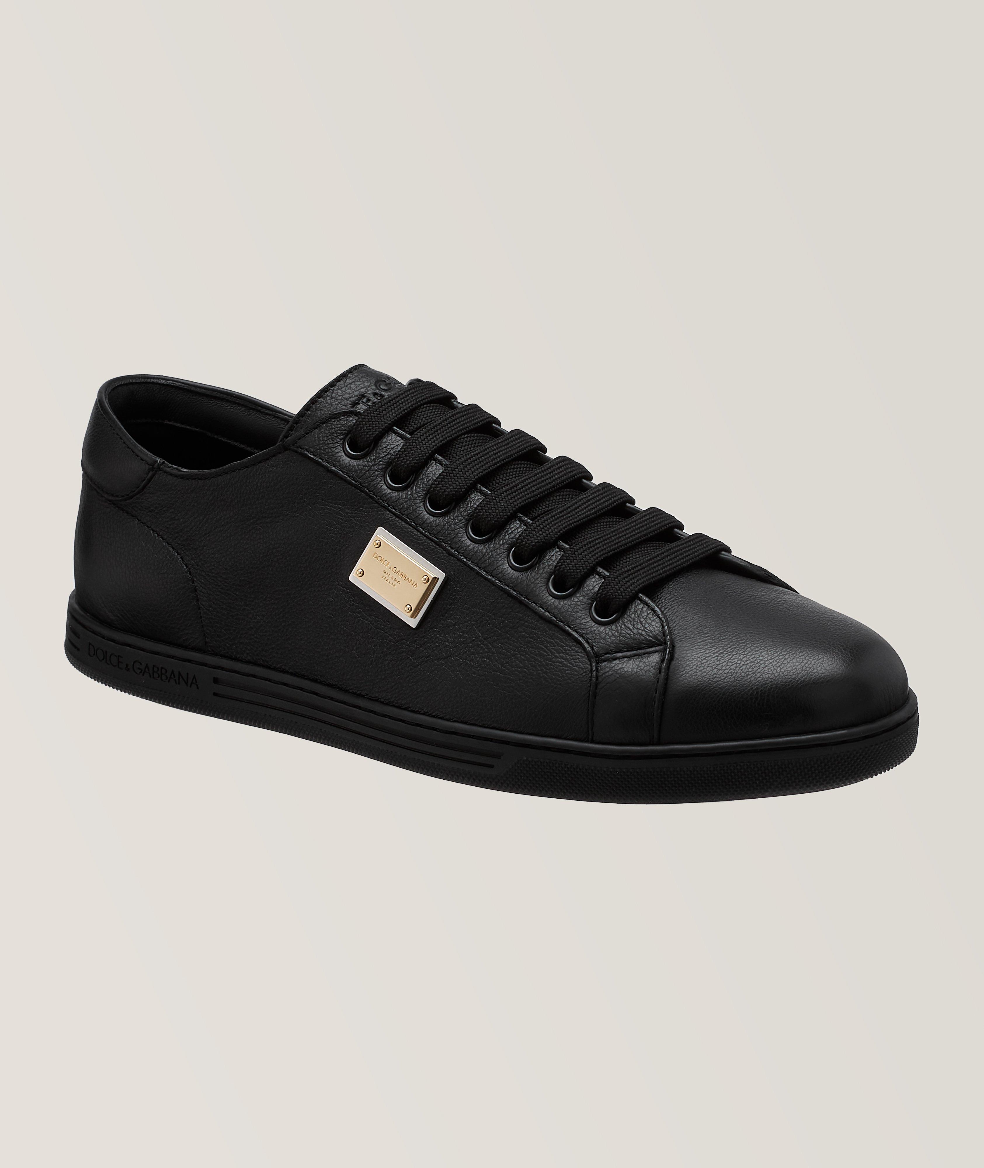 Saint Tropez Logo Plaque Calfskin Sneakers image 0