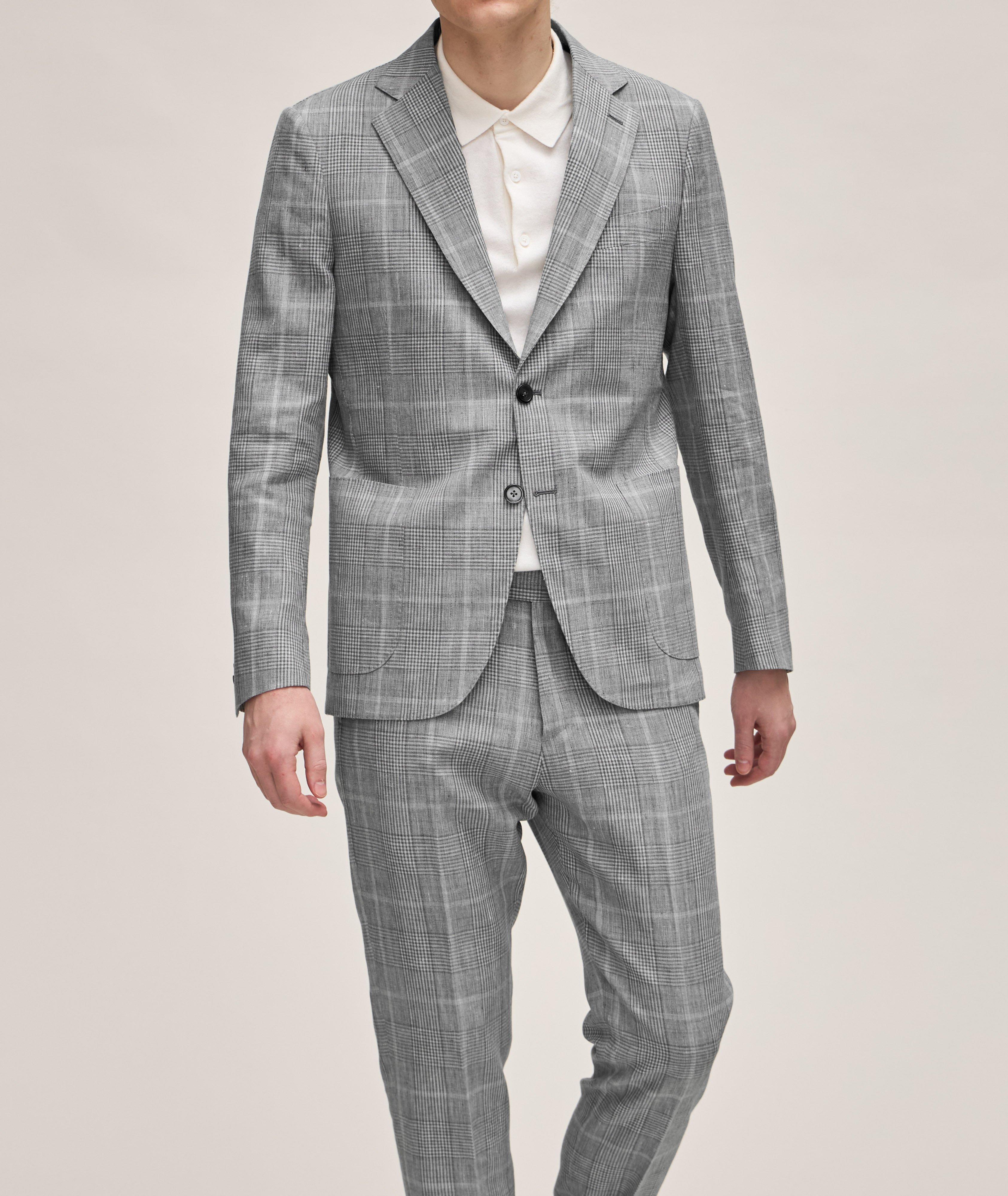 Checked Wool-Linen Suit image 1