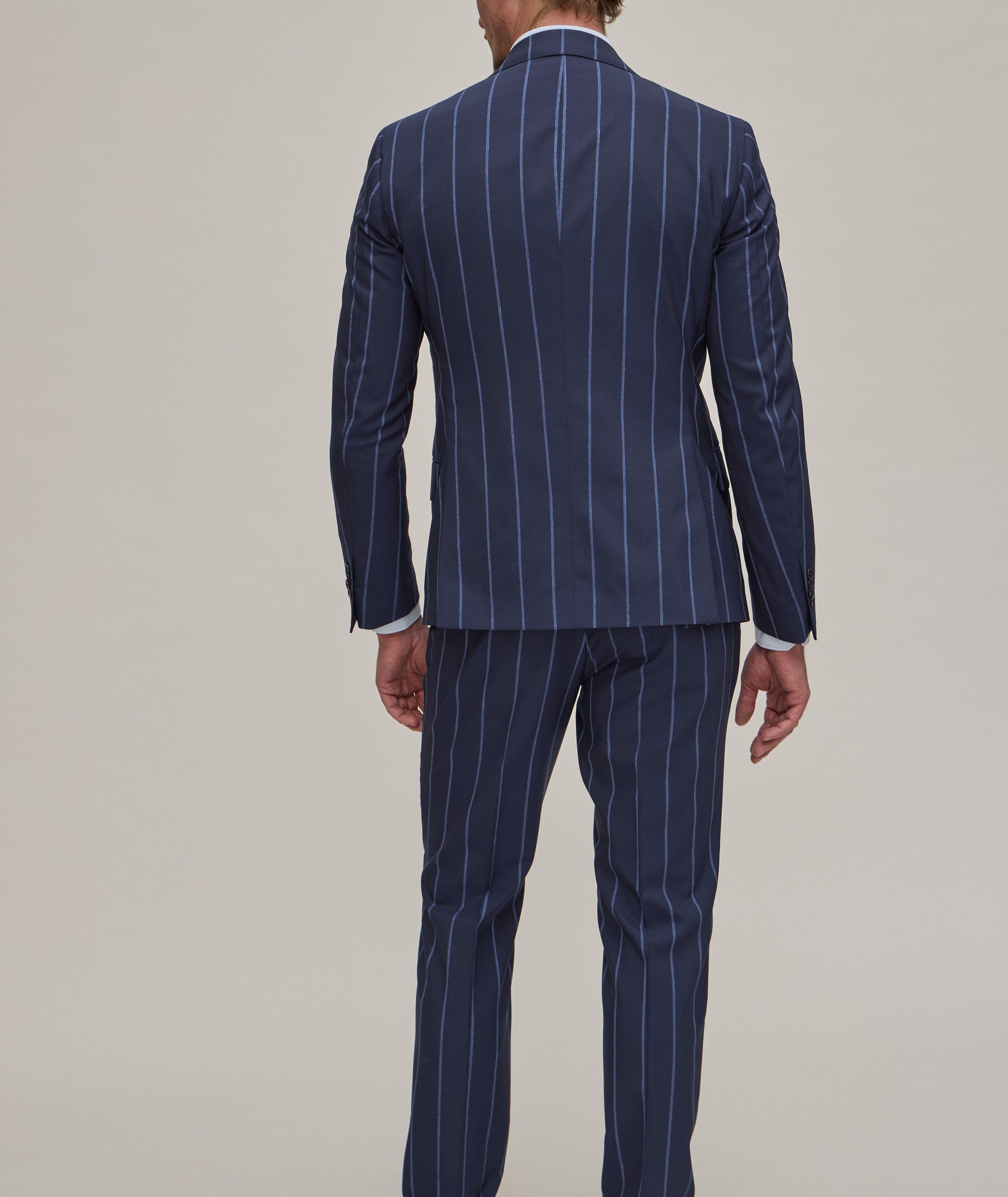 Wide Stripe Wool Three-Piece Suit image 2