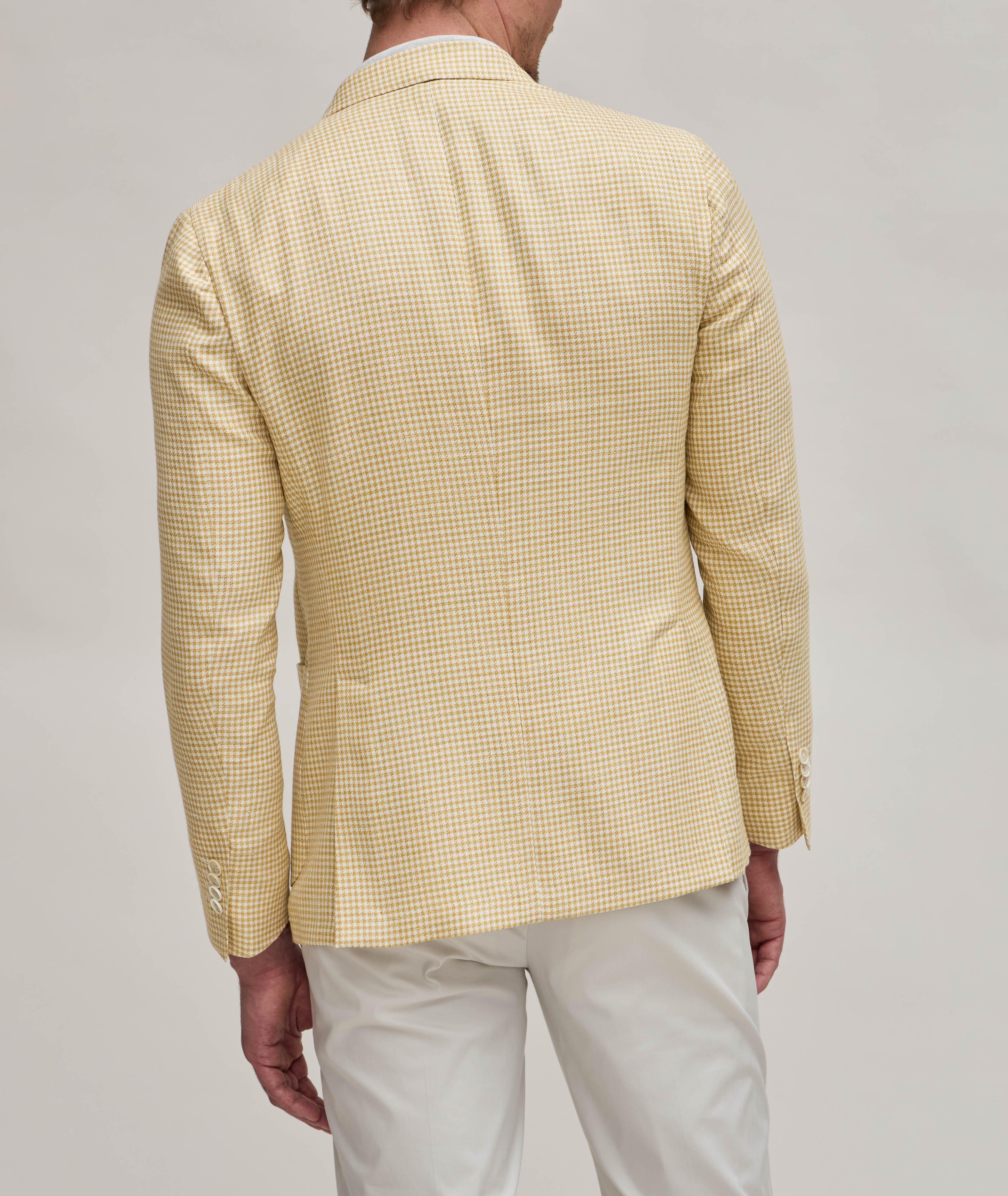 Houndstooth Virgin Wool, Silk & Linen Sport Jacket image 2