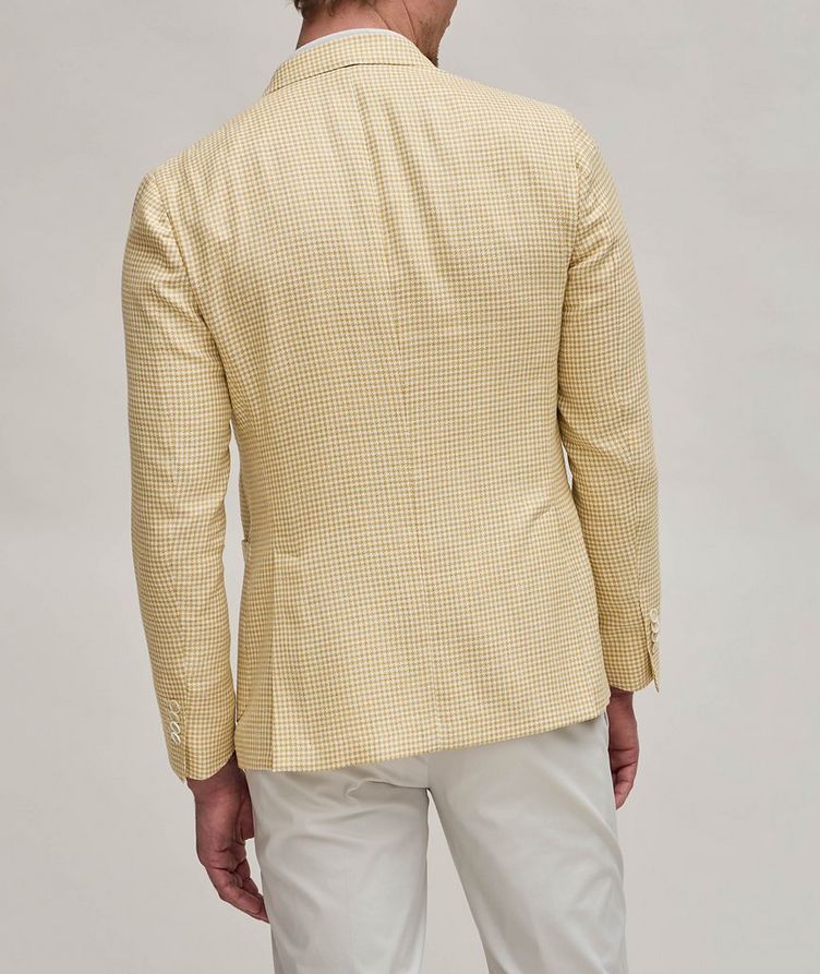 Houndstooth Virgin Wool, Silk & Linen Sport Jacket image 2