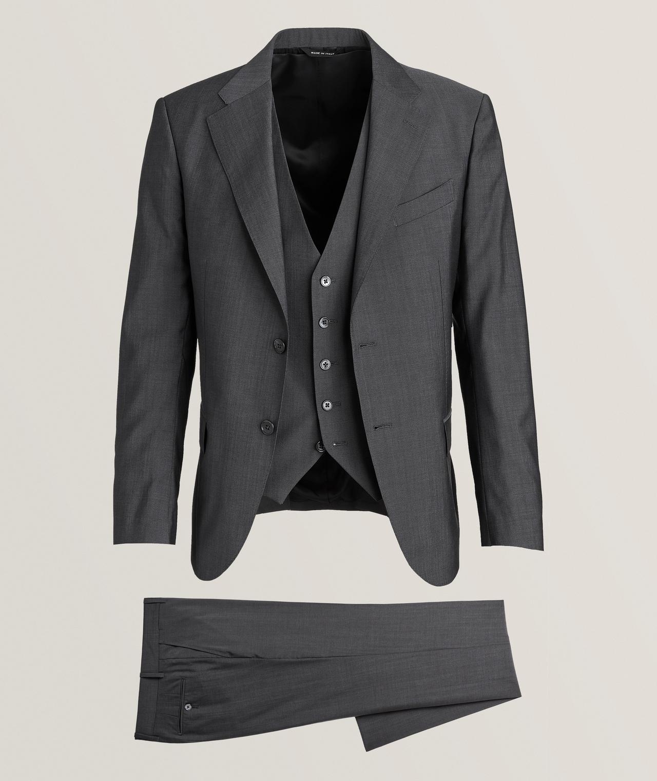 black three piece suit