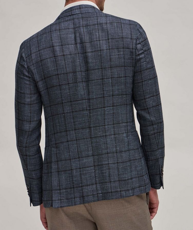 Tonal Large Plaid Virgin Wool, Silk & Linen Sport Jacket image 2