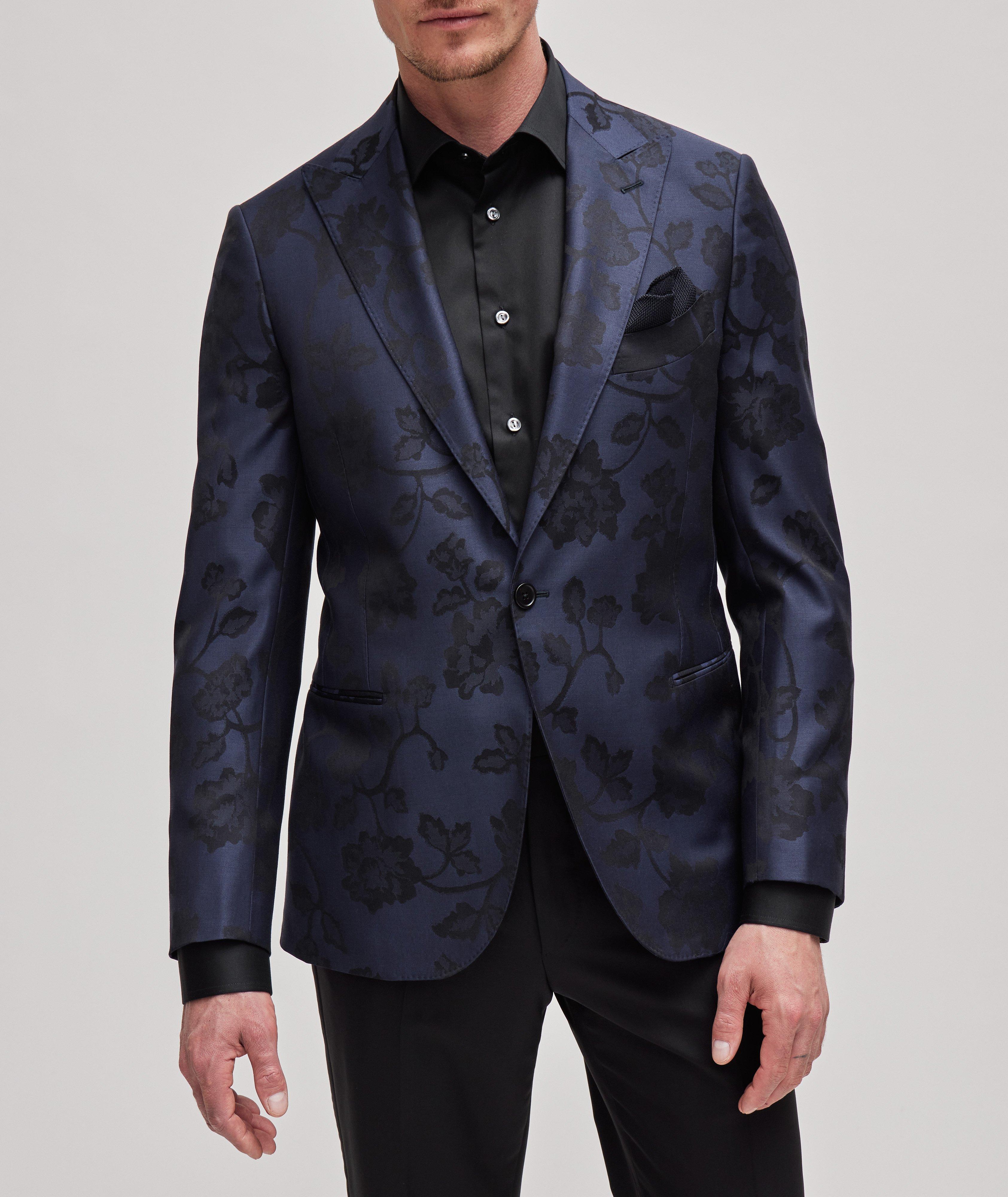 Floral Jacquard Virgin Wool Cocktail Jacket image 1