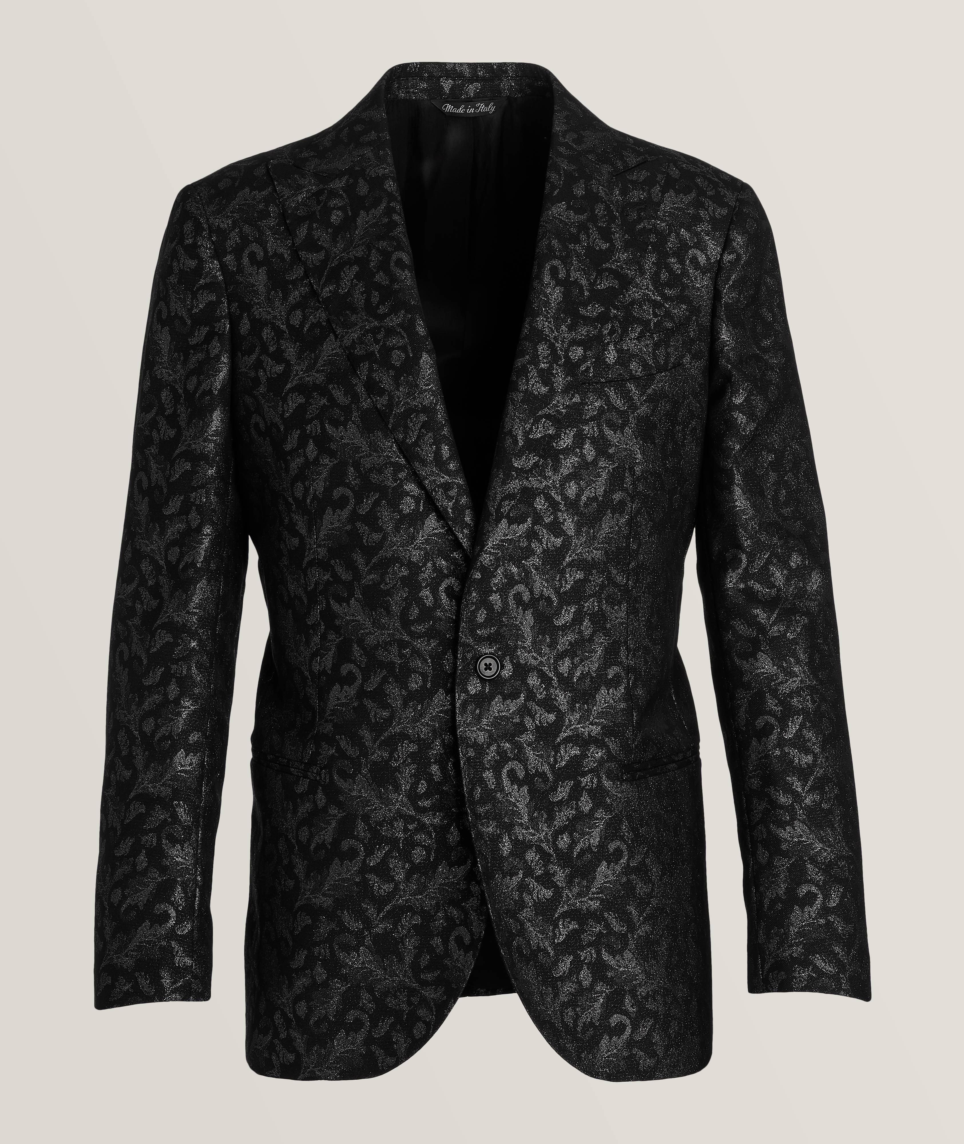 Harold Lurex Floral Jacquard Stretch-Wool Cocktail Jacket