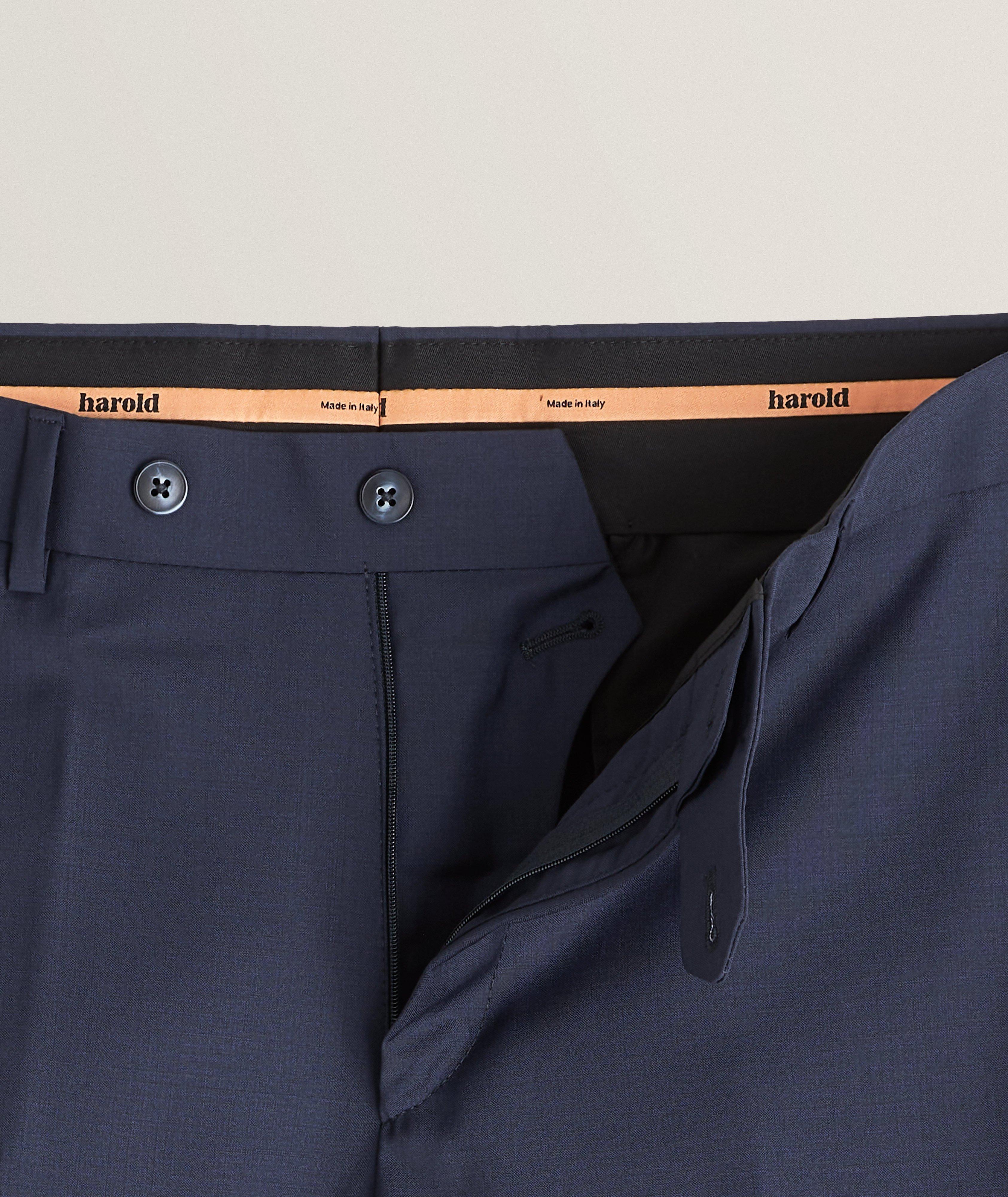 Harold Solid Wool Dress Pants | Dress Pants | Harry Rosen