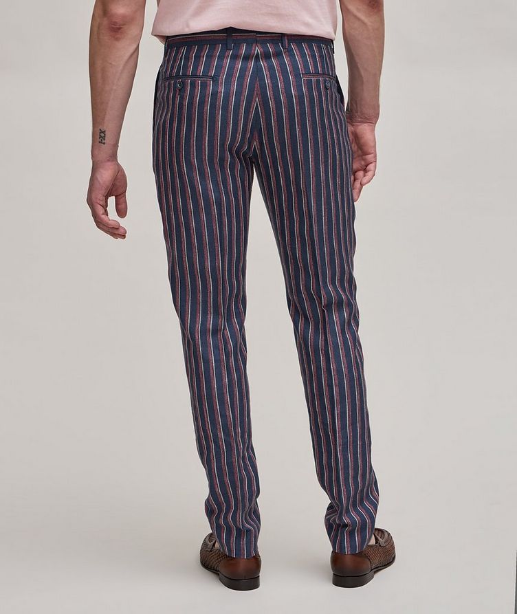 E. Thomas Striped Wool, Silk & Linen Pants  image 2