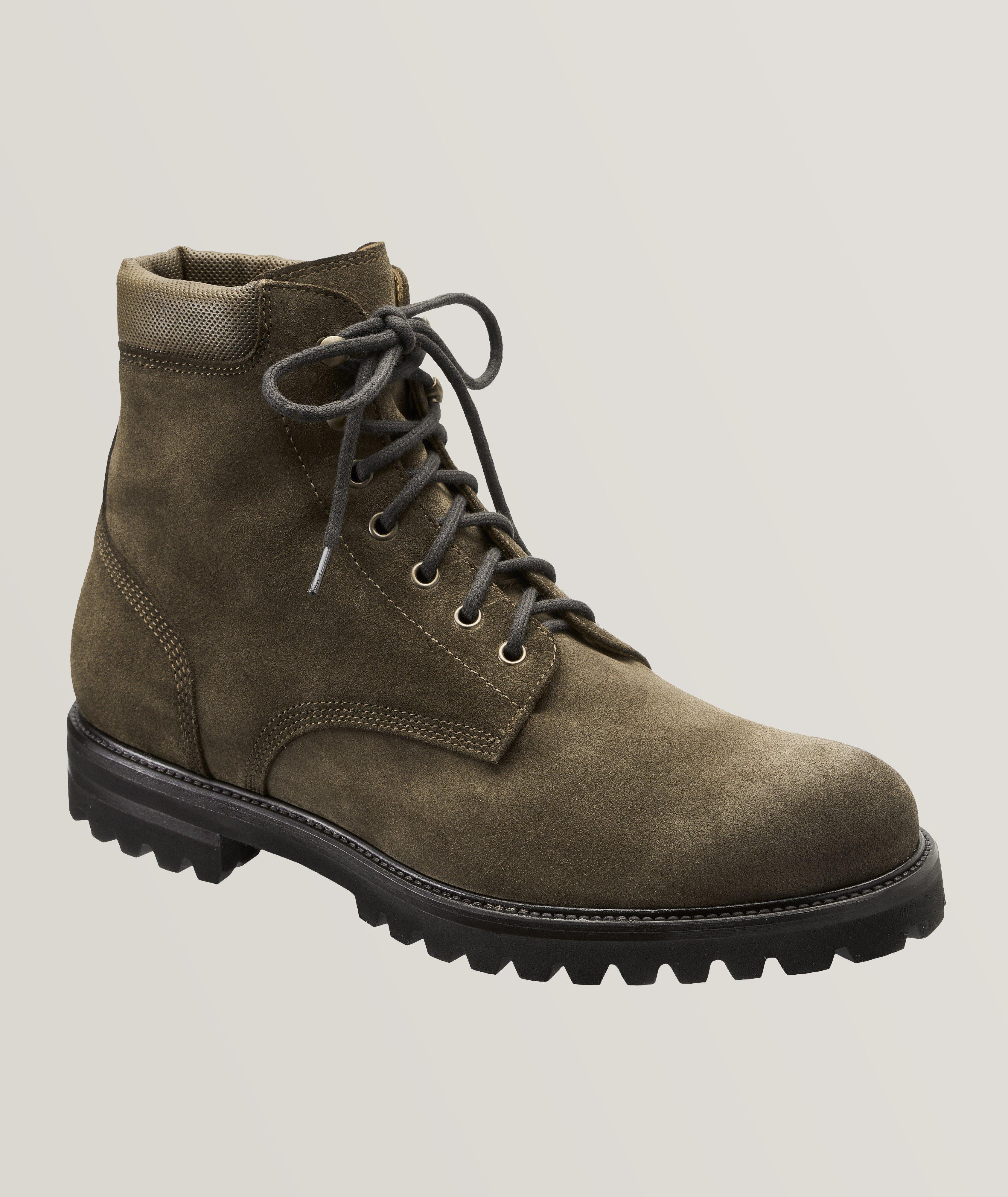 Suede Lace-Up Lug Boot image 0
