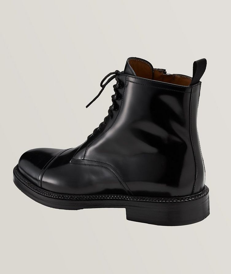 Polished Leather Cap-Toe Boots image 1