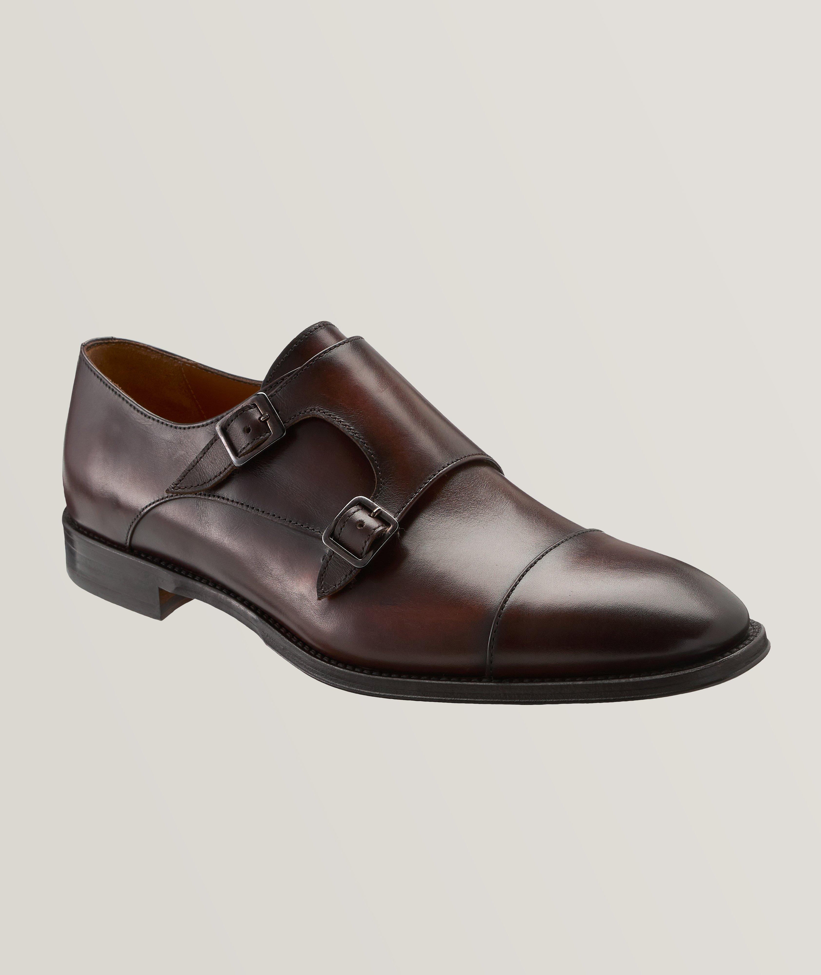 Burnished Leather Double Monk-Strap image 0