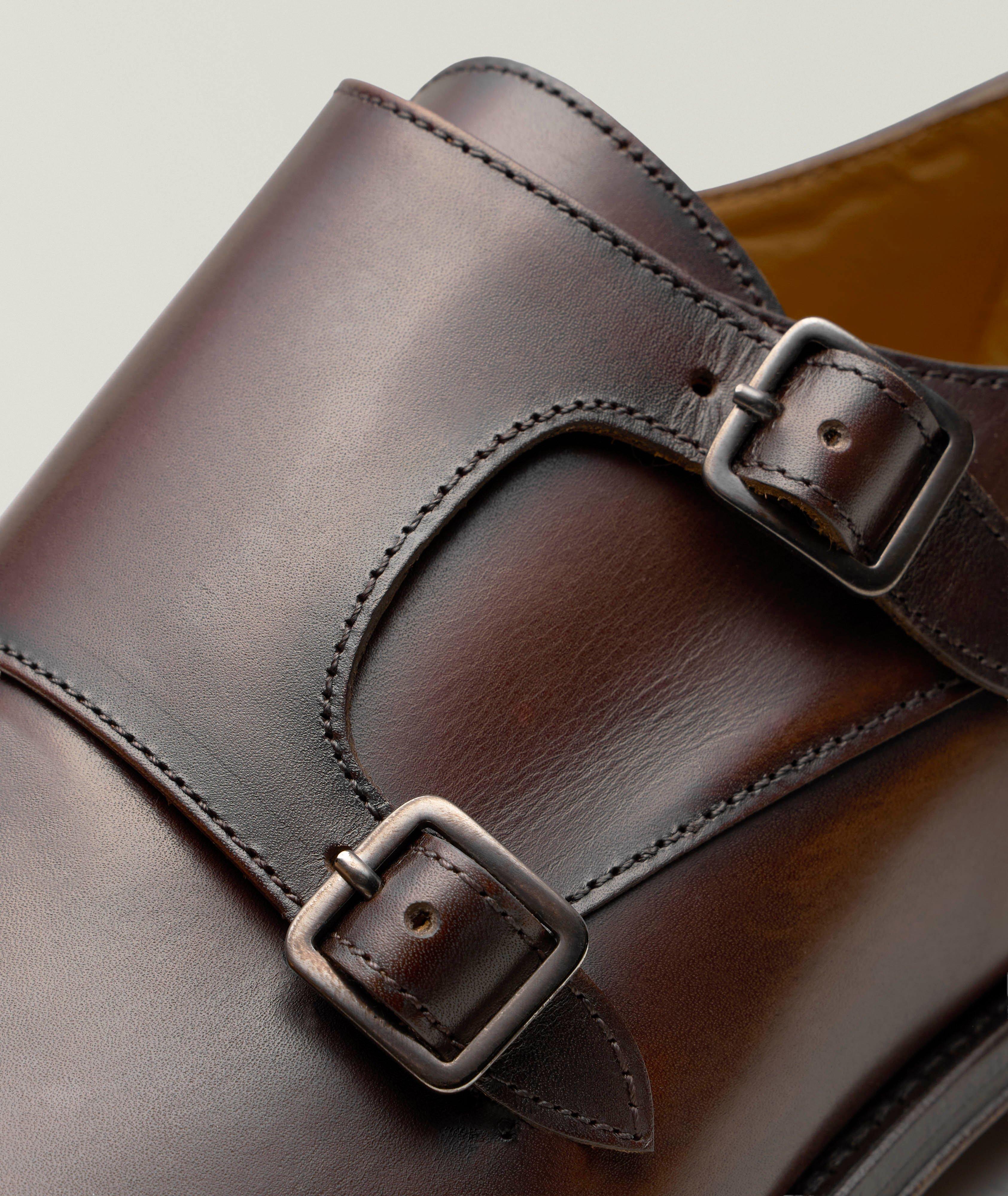 Burnished Leather Double Monkstraps image 3