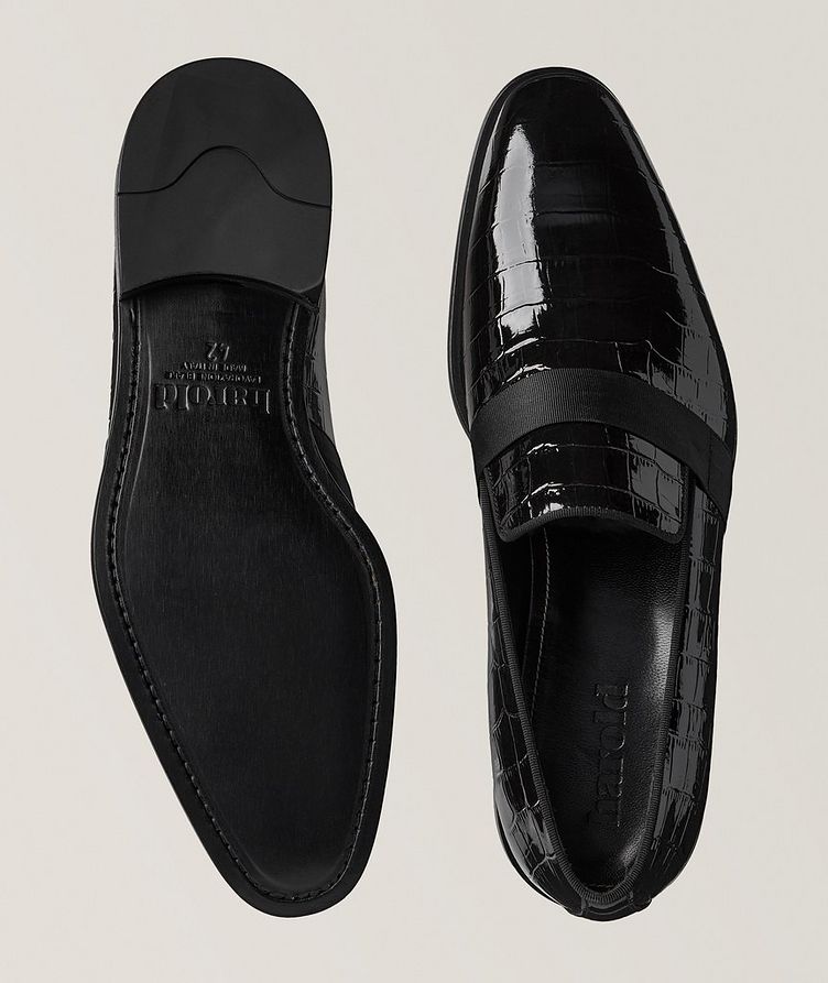 Crocodile Patent Banded Loafers image 2