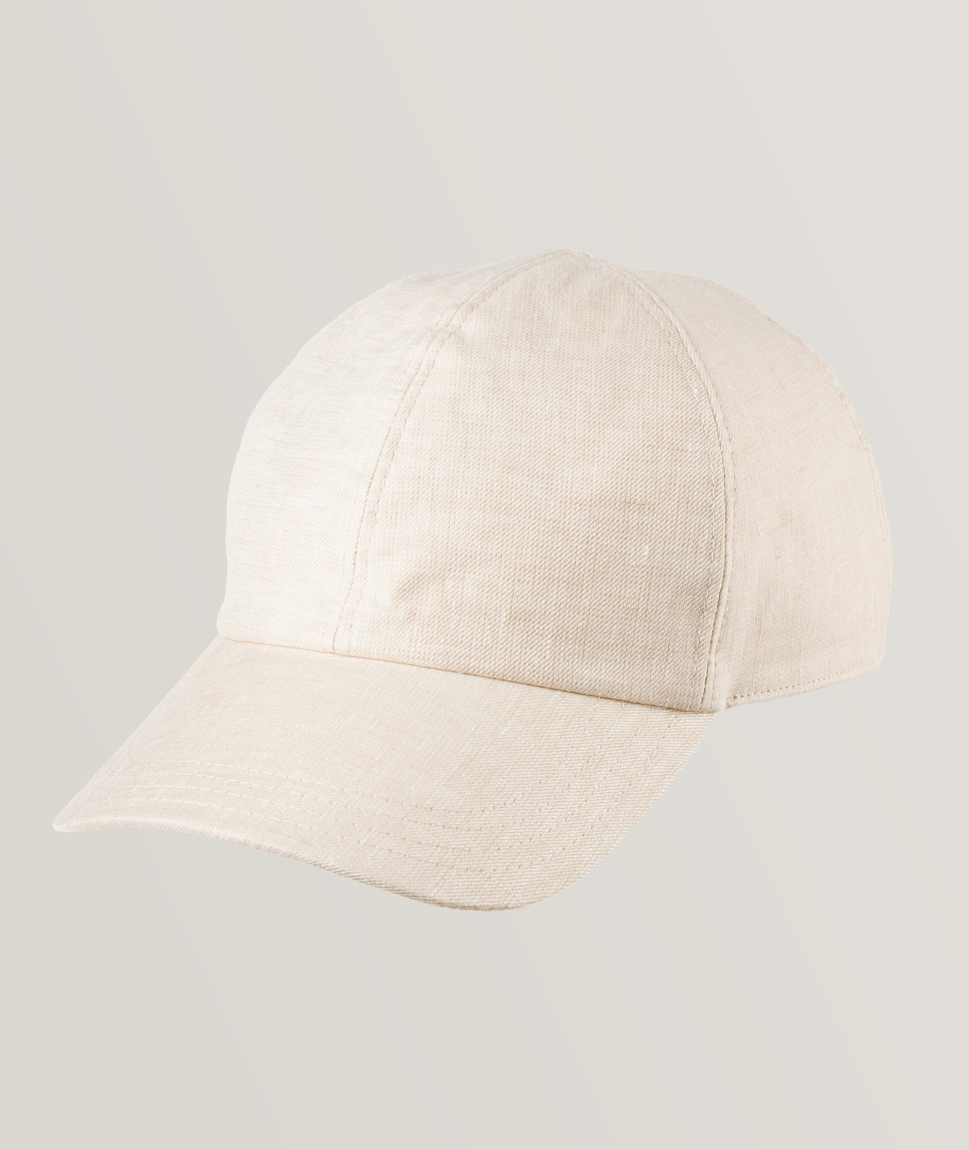 Melange Linen Baseball Cap image 0