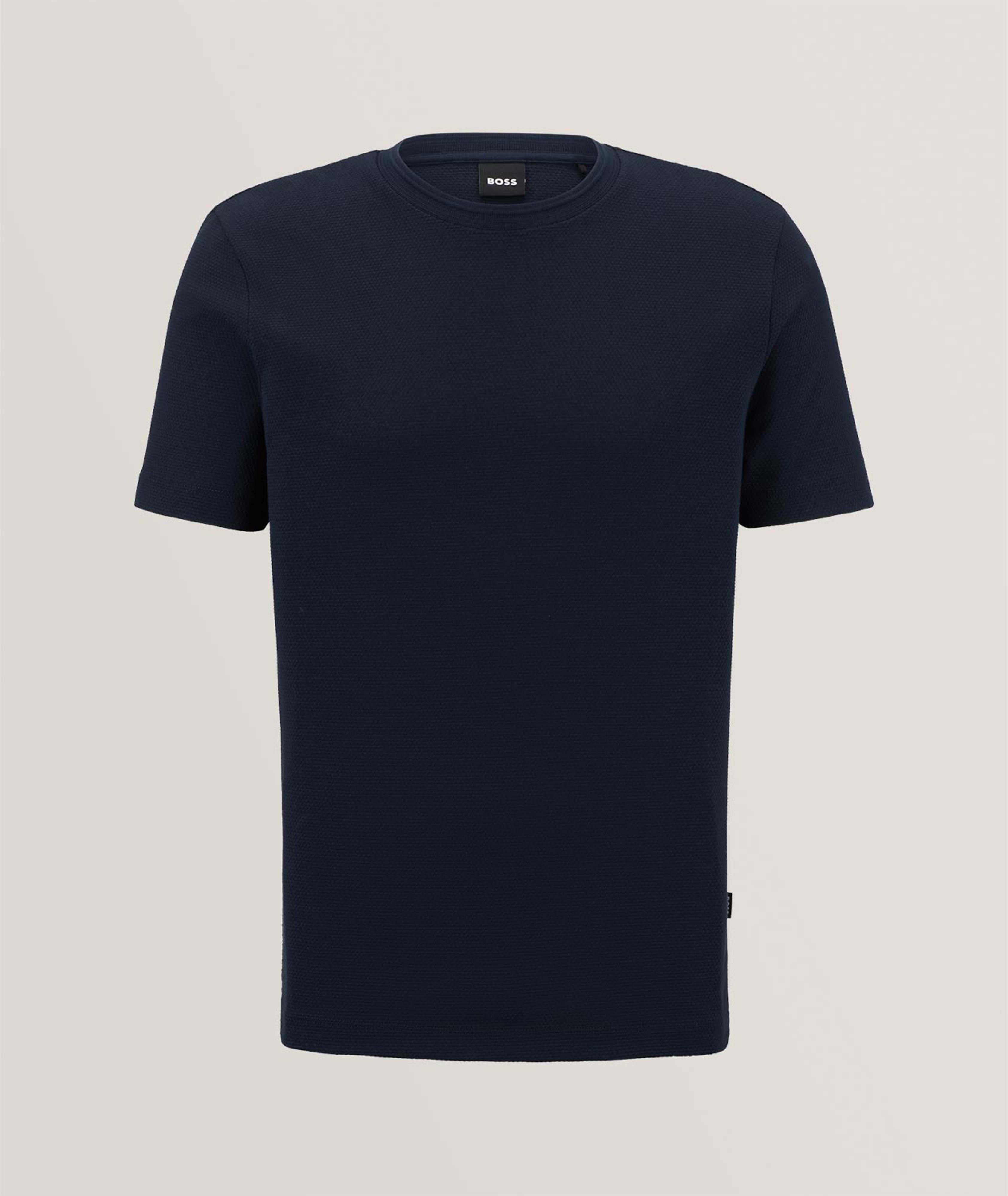 BOSS Tiburt Jacquard Cotton-Blend T-Shirt | T-Shirts | Harry Rosen