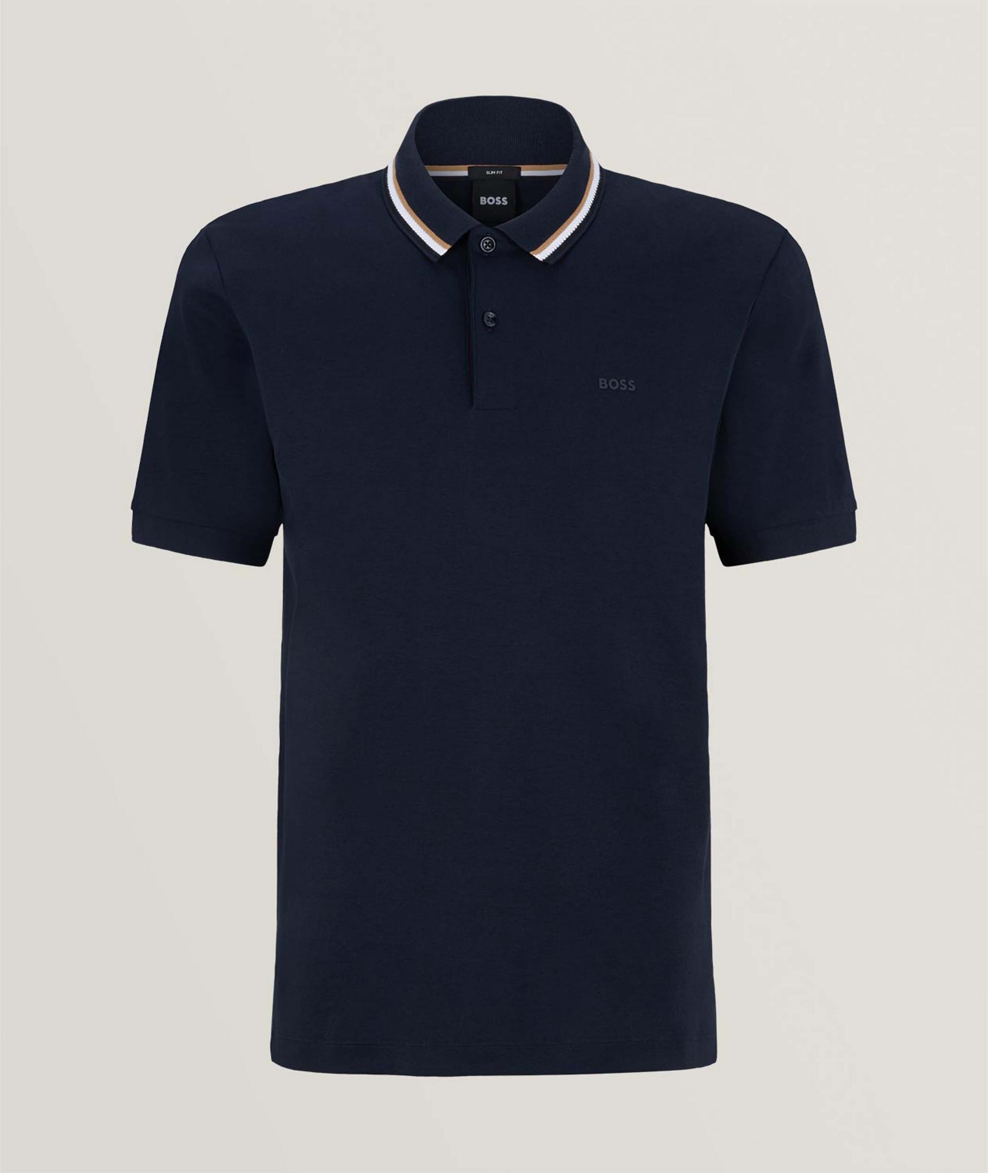 Slim-Fit Cotton Polo Shirt image 0