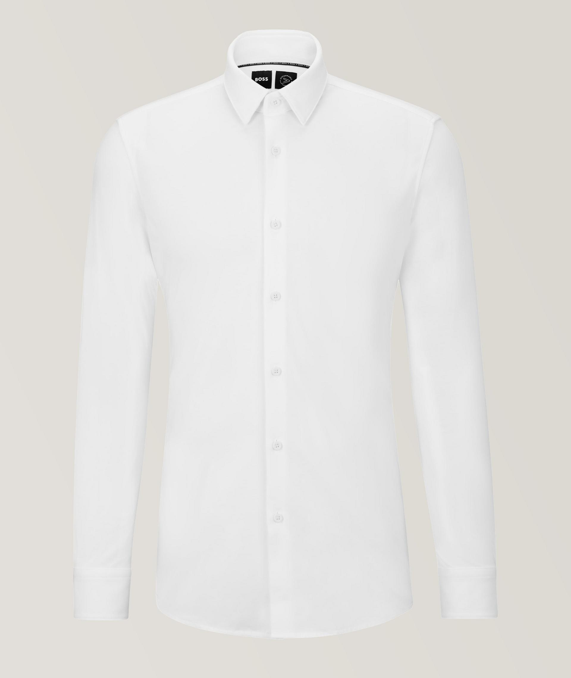 Chemise habillée en jersey extensible de coupe amincie image 0