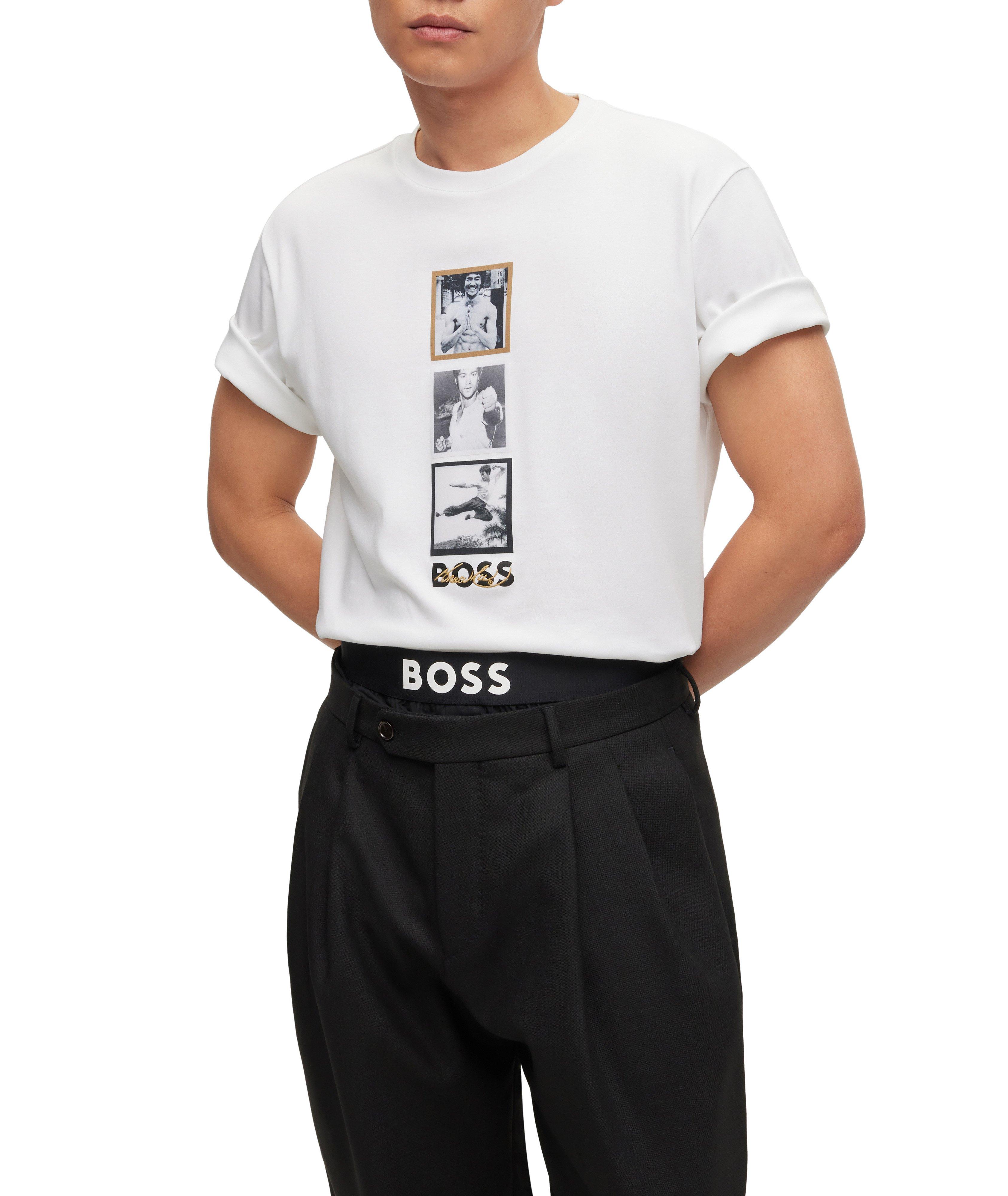 BOSS Legends Bruce Lee Collection Triptych Printed T-Shirt image 1