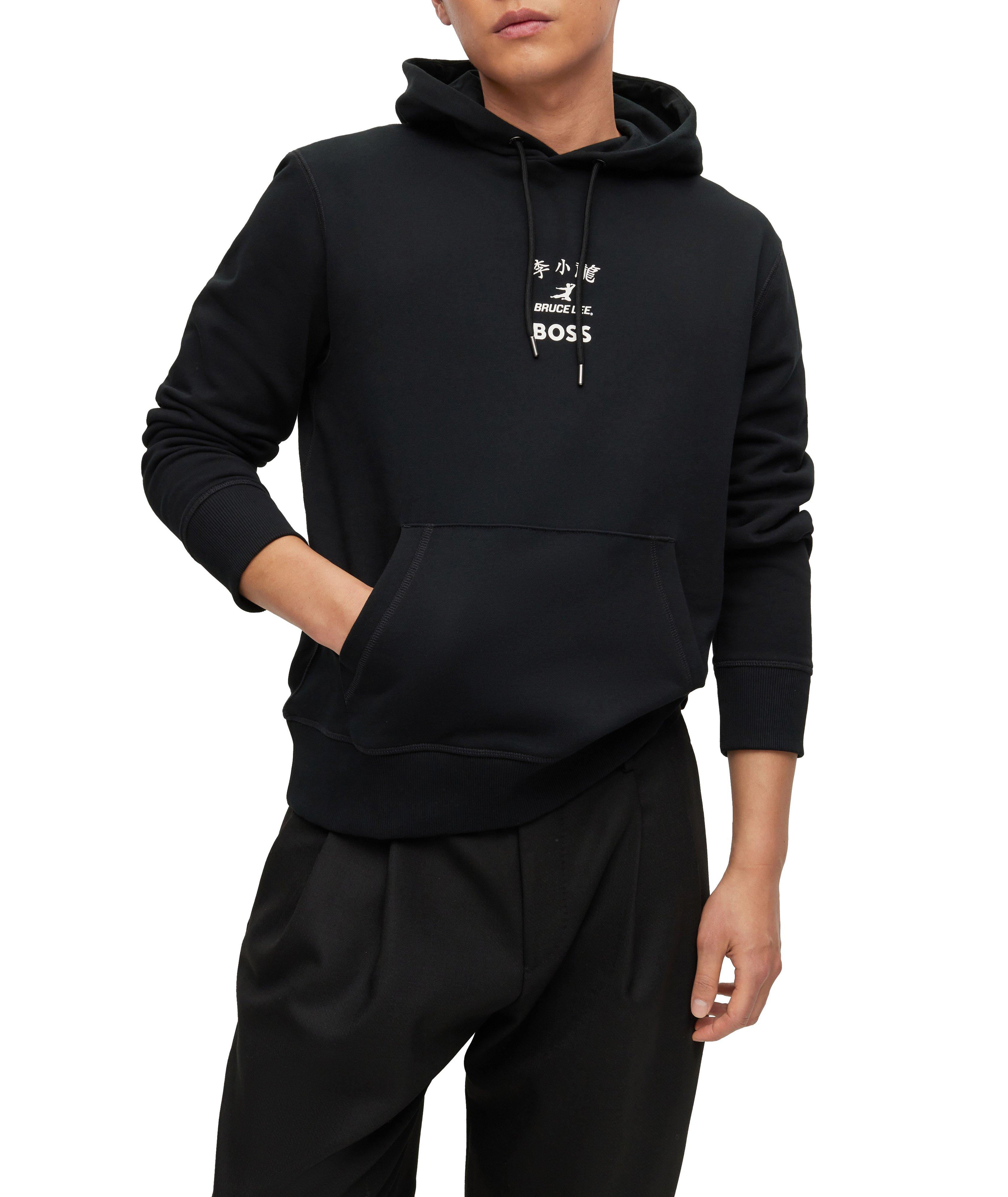 BOSS Legends Bruce Lee Printed Cotton Hooded Sweater image 1
