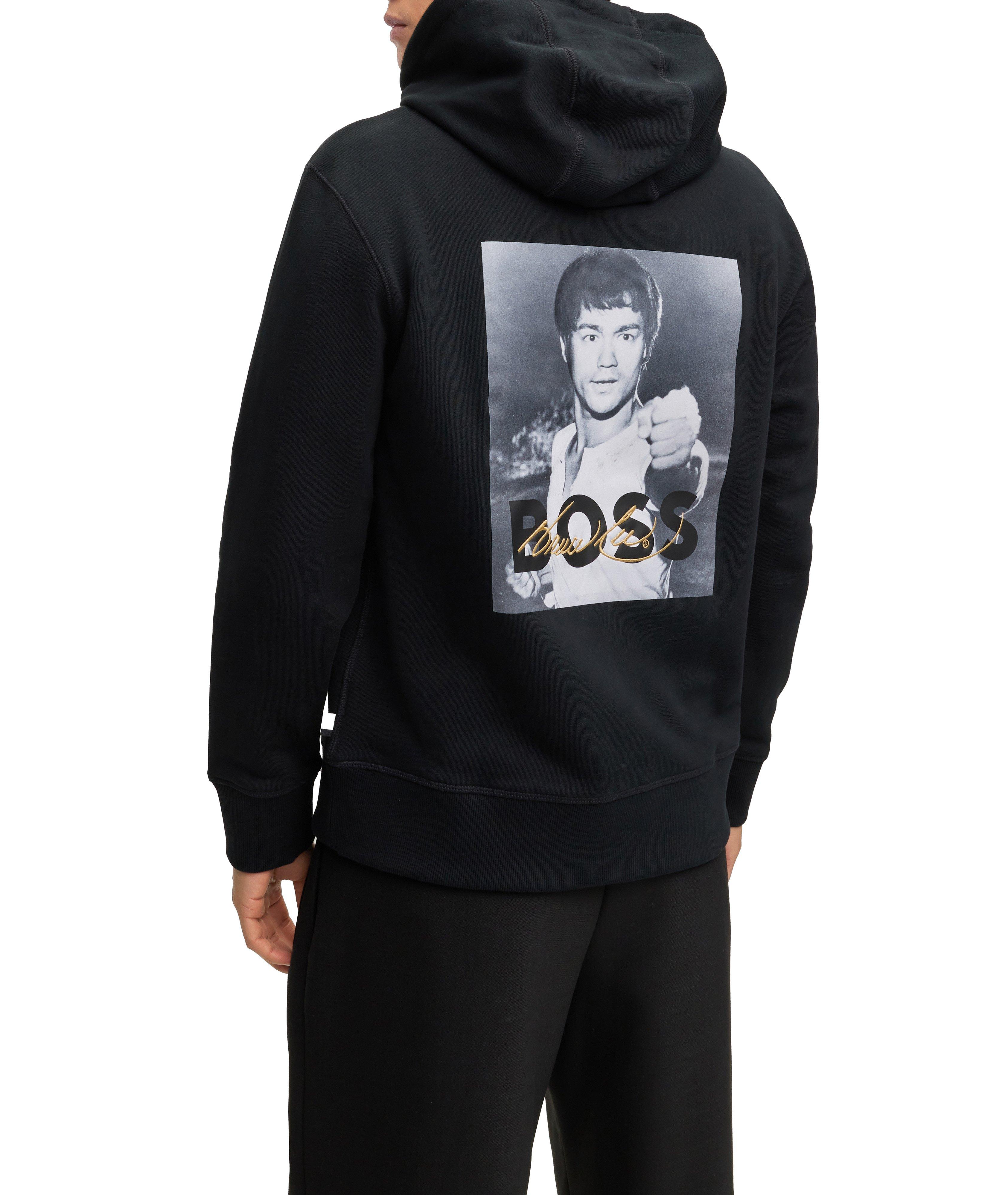 BOSS Legends Bruce Lee Printed Cotton Hooded Sweater image 2
