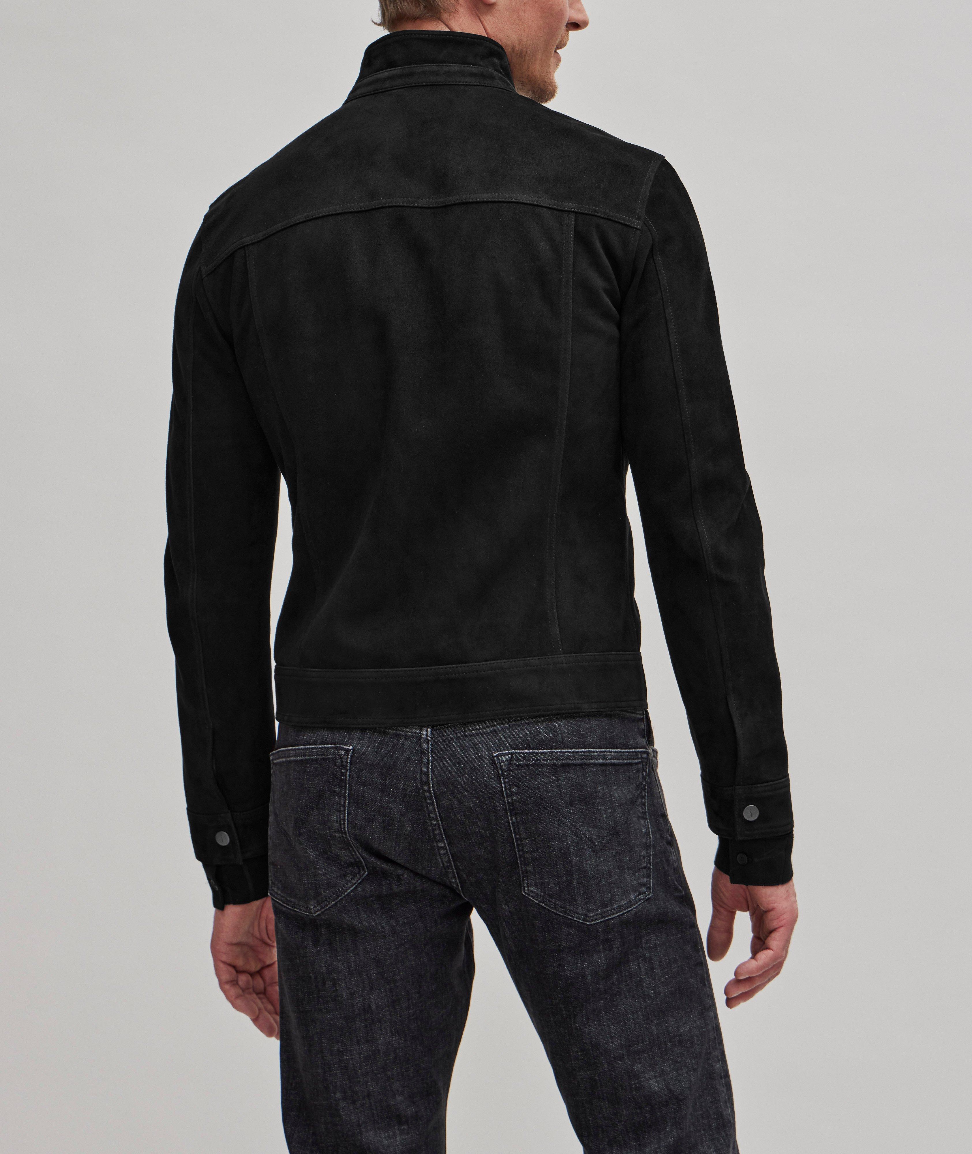 Blouson réversible en suède et en cuir image 2