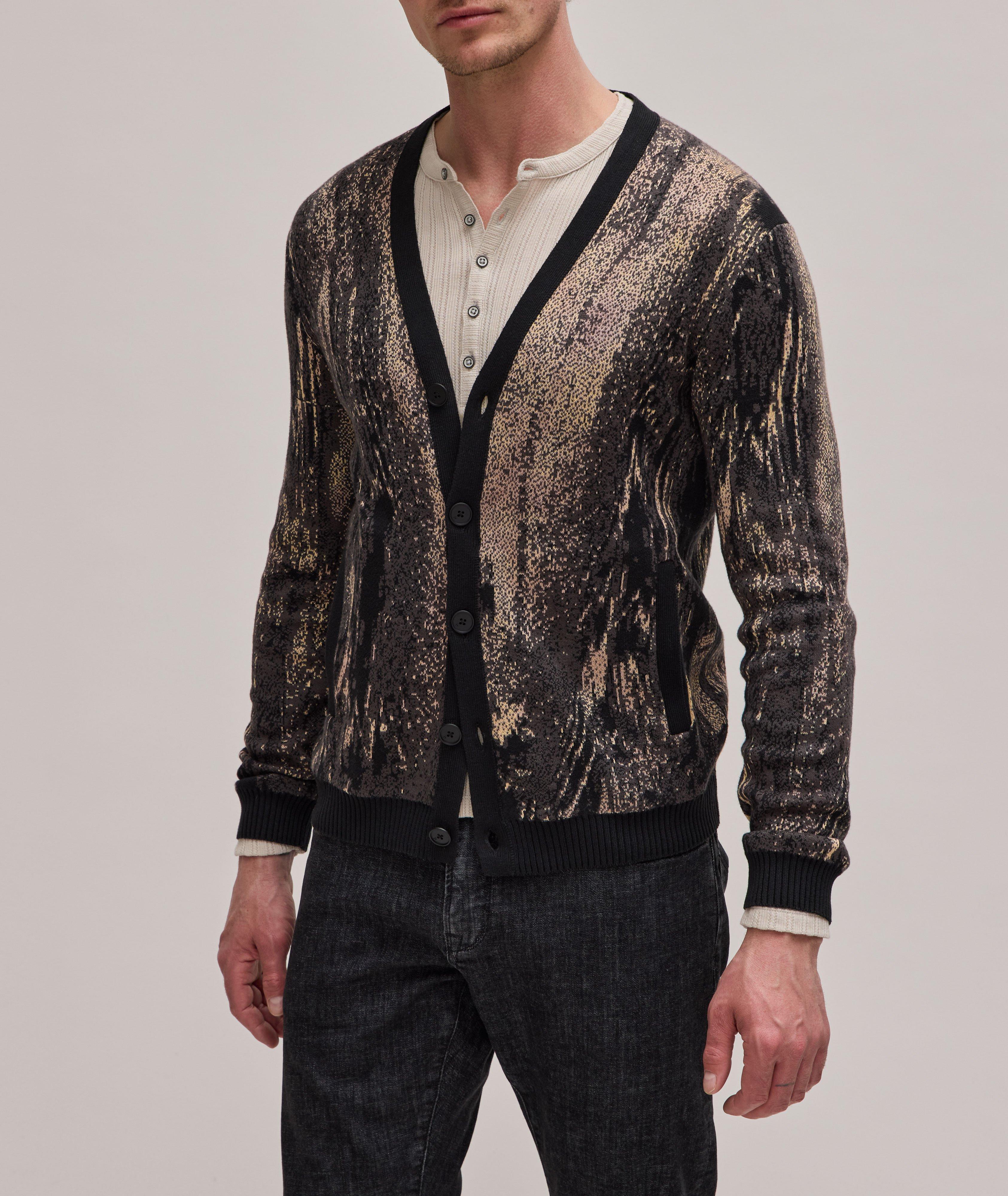 Cardigan à motif abstrait image 1