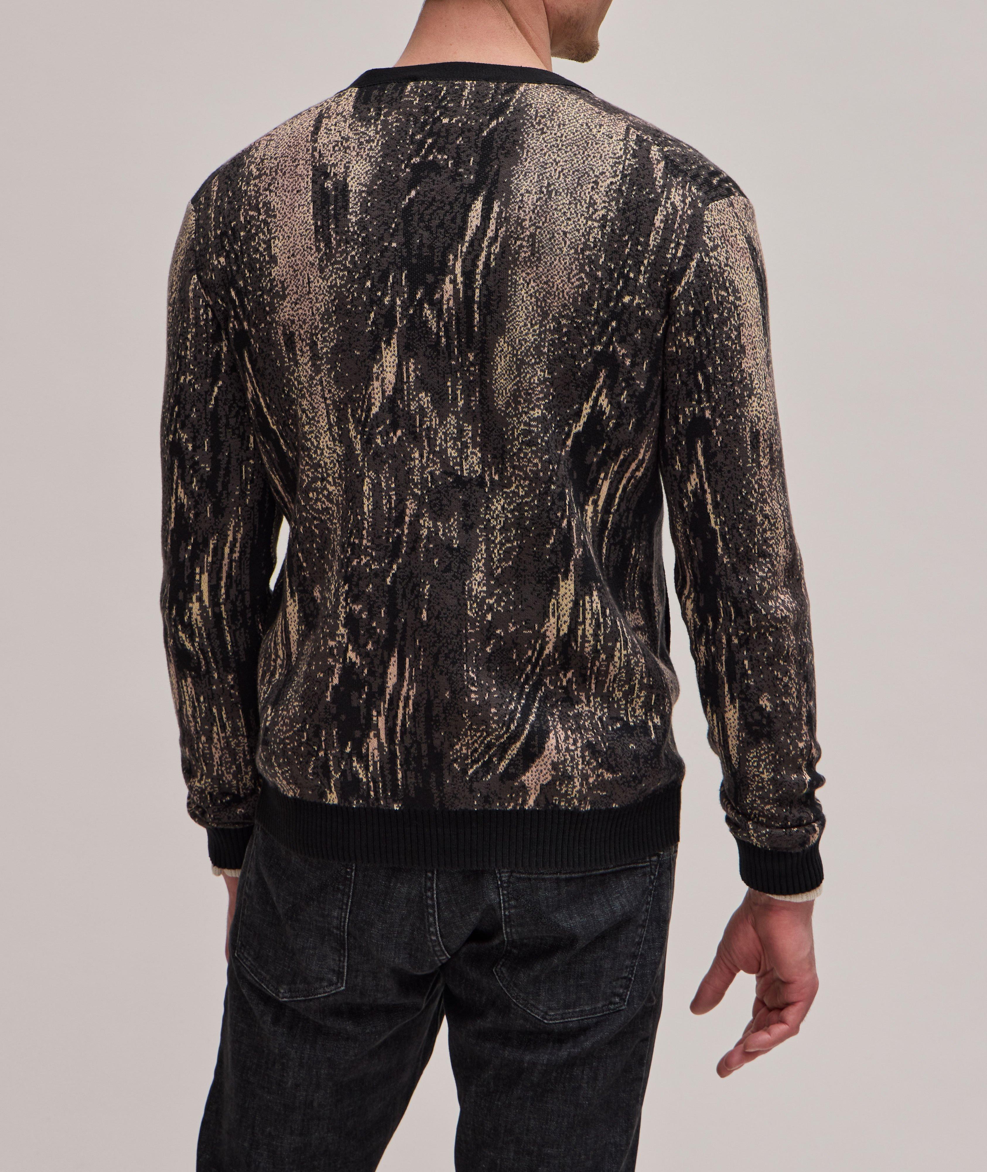 Cardigan à motif abstrait image 2