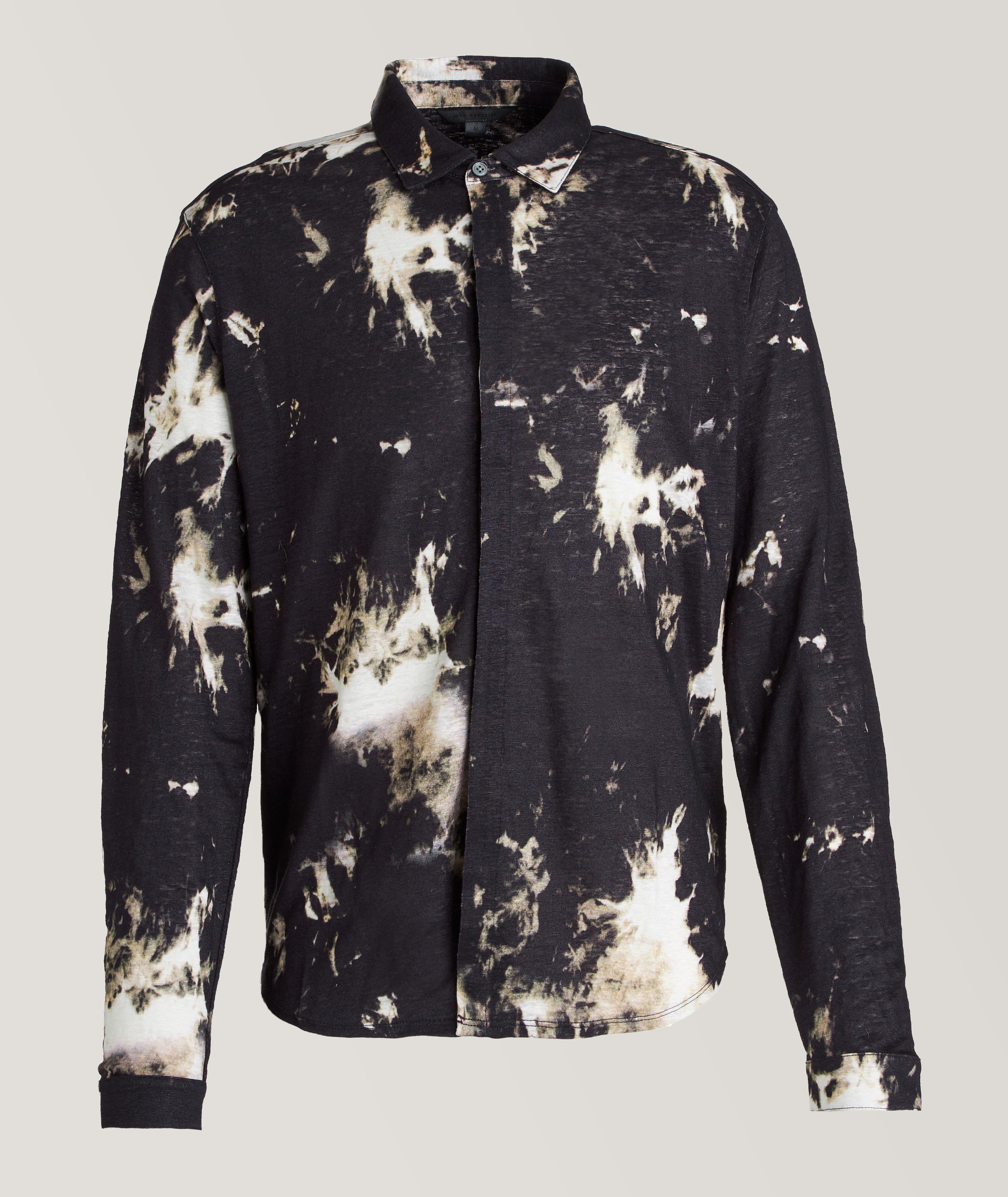 Chemise teinte par nouage de coupe contemporaine image 0