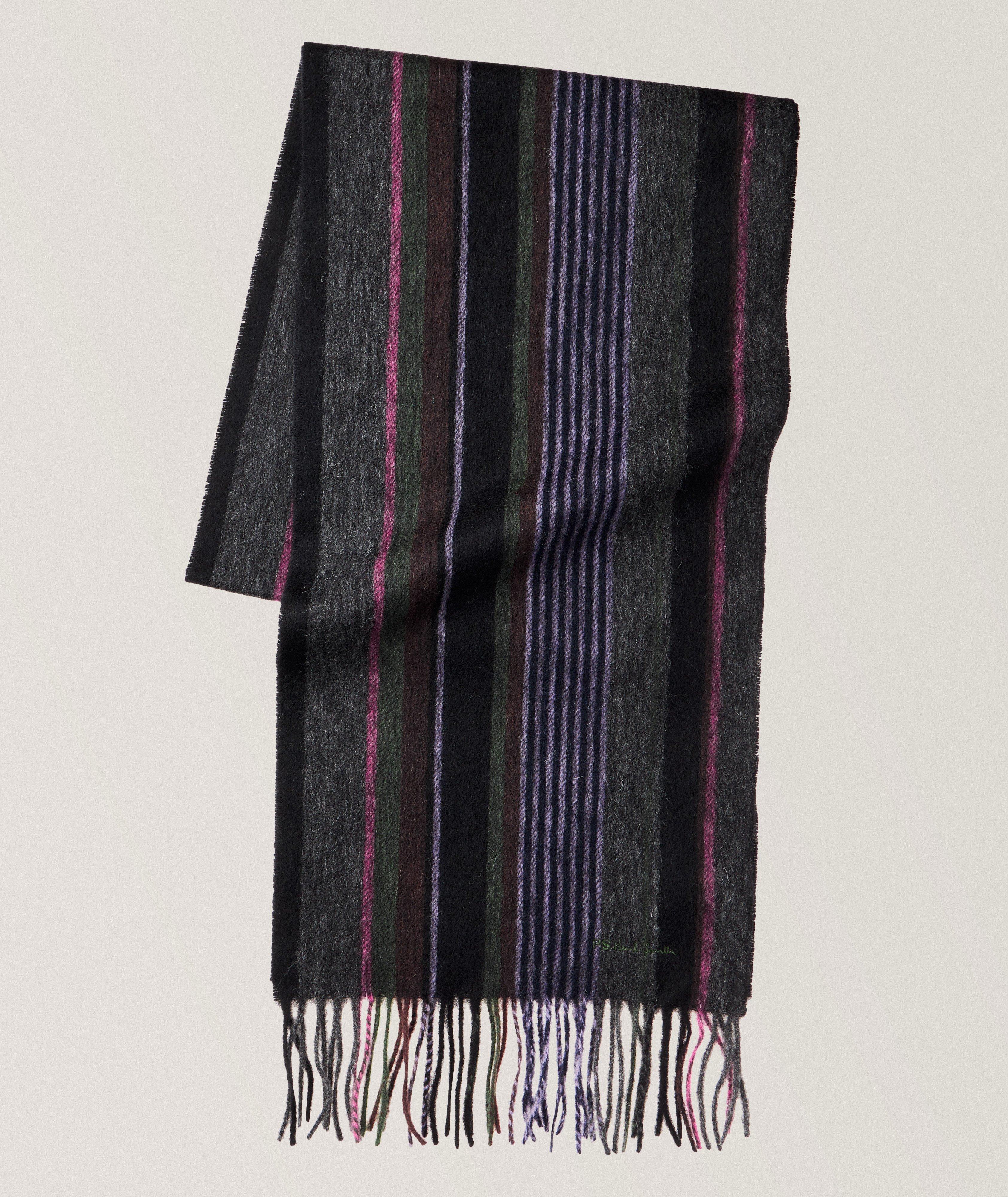 Multi-Striped Wool Scarf image 0