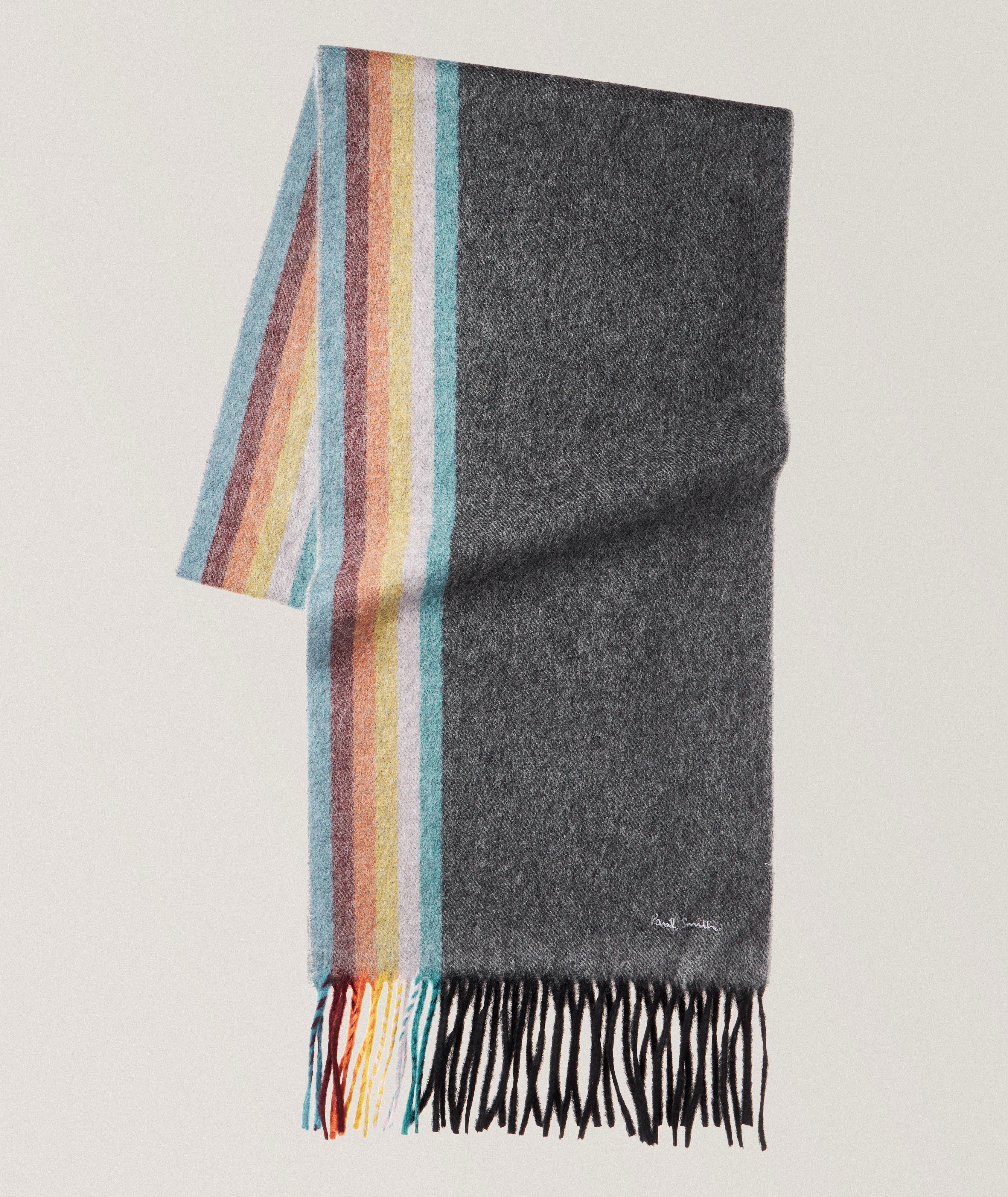 Artist Striped Cashmere Scarf image 0