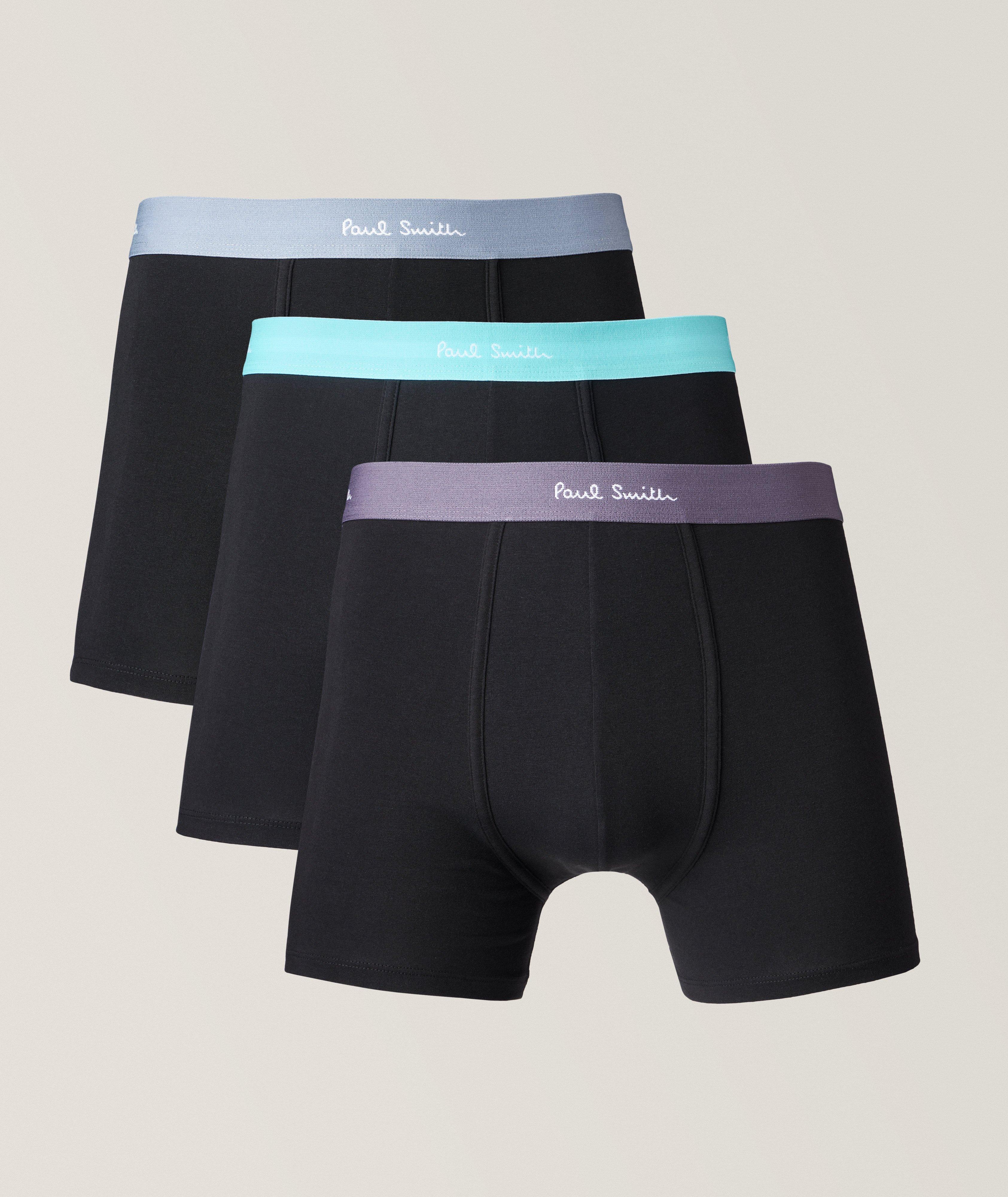 Ensemble de trois boxeurs longs en coton extensible image 0