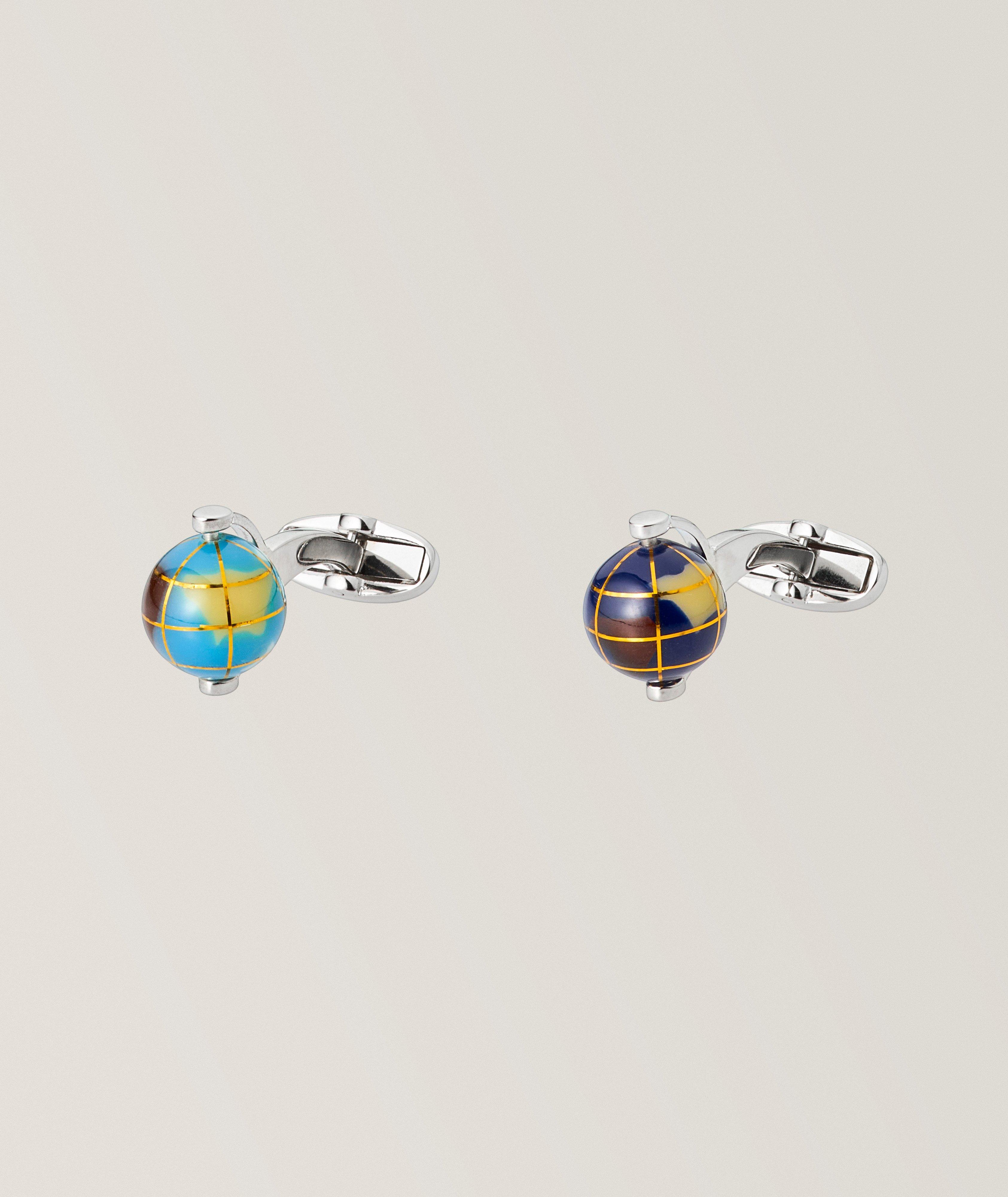 Paul Smith Rotating Globes TBar Cufflinks Jewellery & Cufflinks
