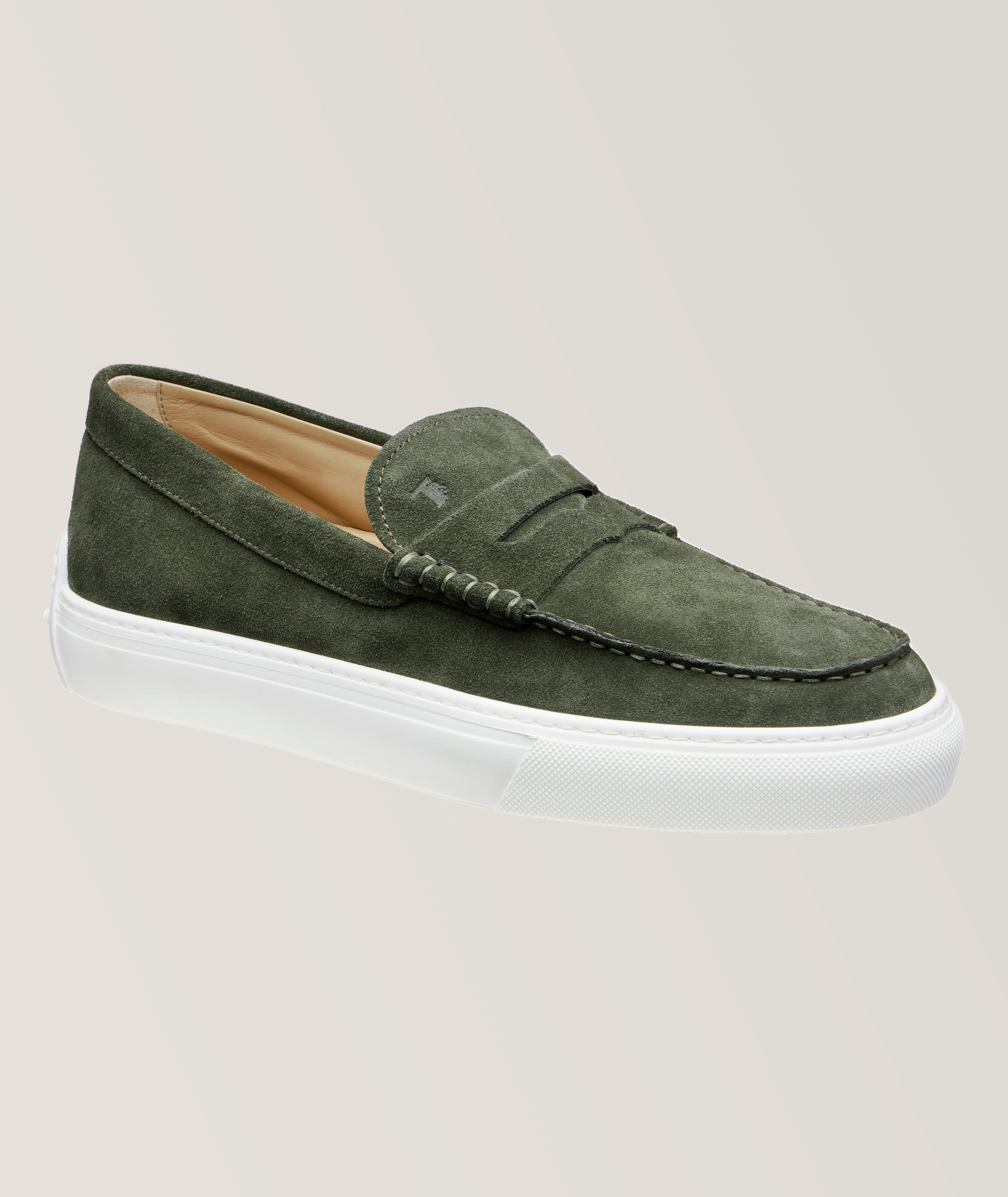 Tod's Mocassino Cassetta Suede Hybrid Penny Sneakers