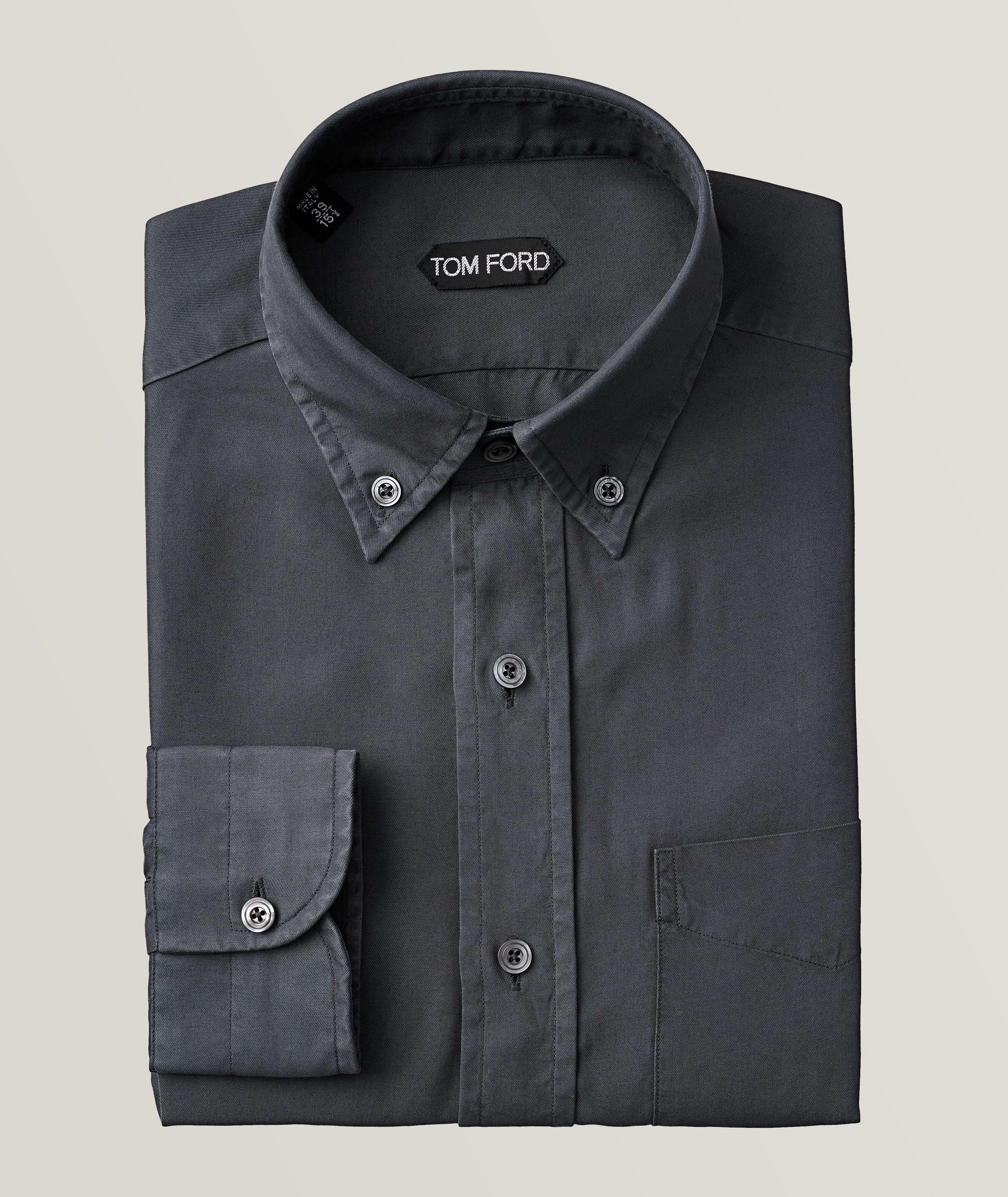 Slim-Fit Patch Pocket Leisure Shirt image 0
