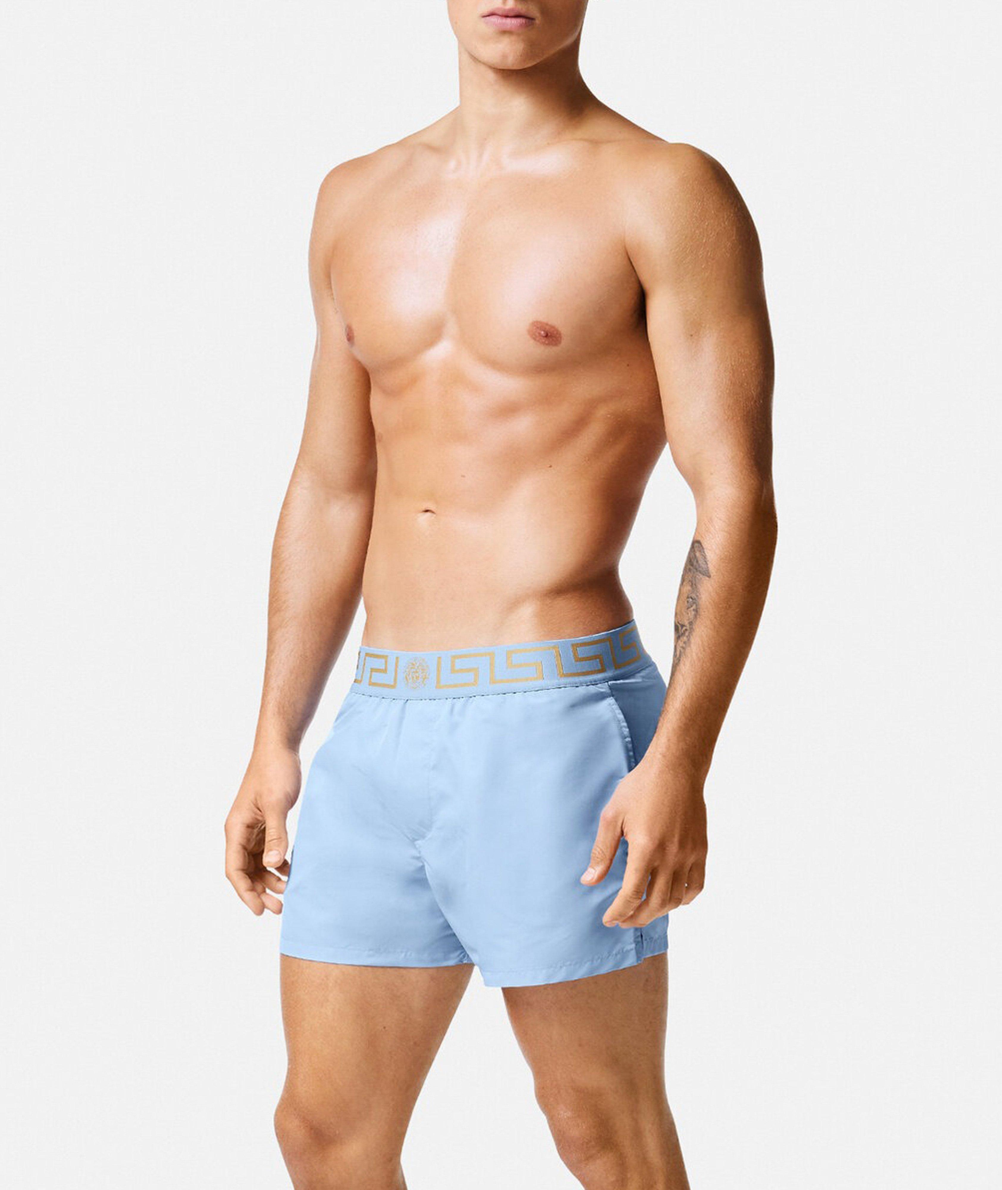 Versace Greca Border Swim Shorts, Underwear