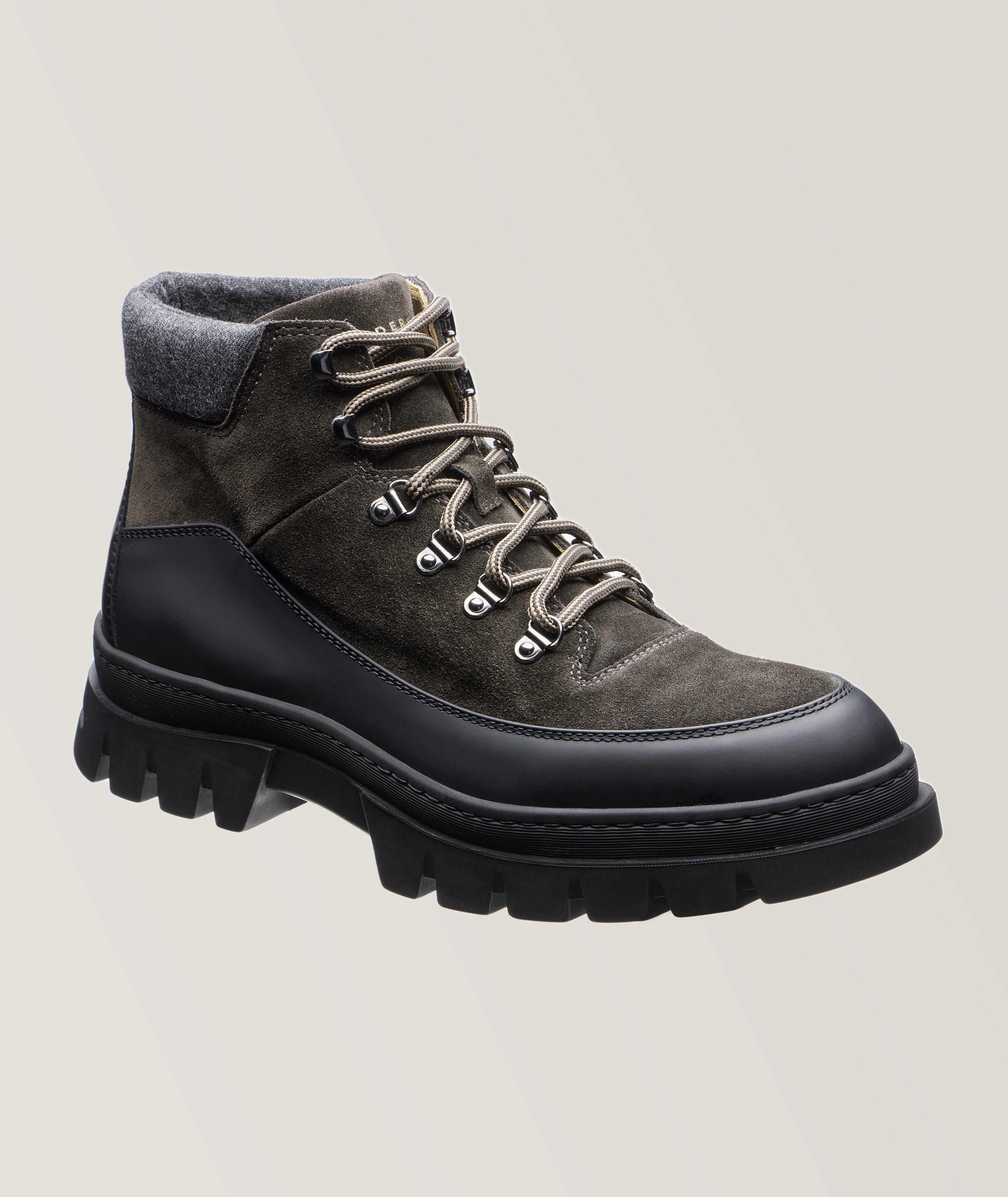 Suede Lace-Up Hiking Boots image 0