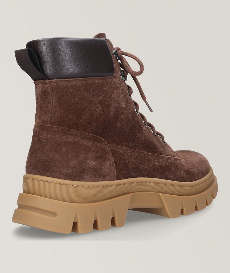 Suede & Leather Lace-Up Hiker Boots image 2