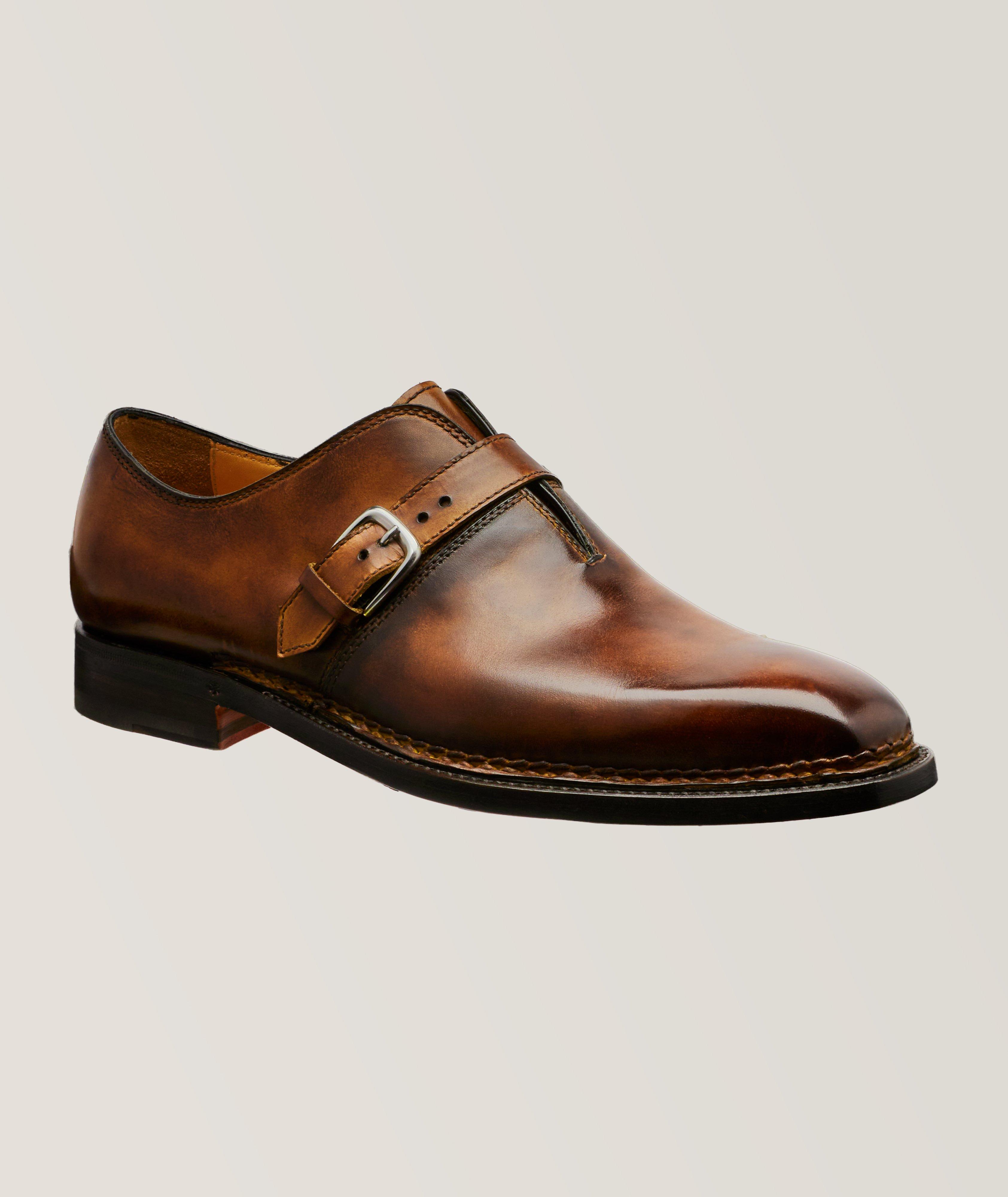 Spaccone Burnished Leather Monkstraps image 0