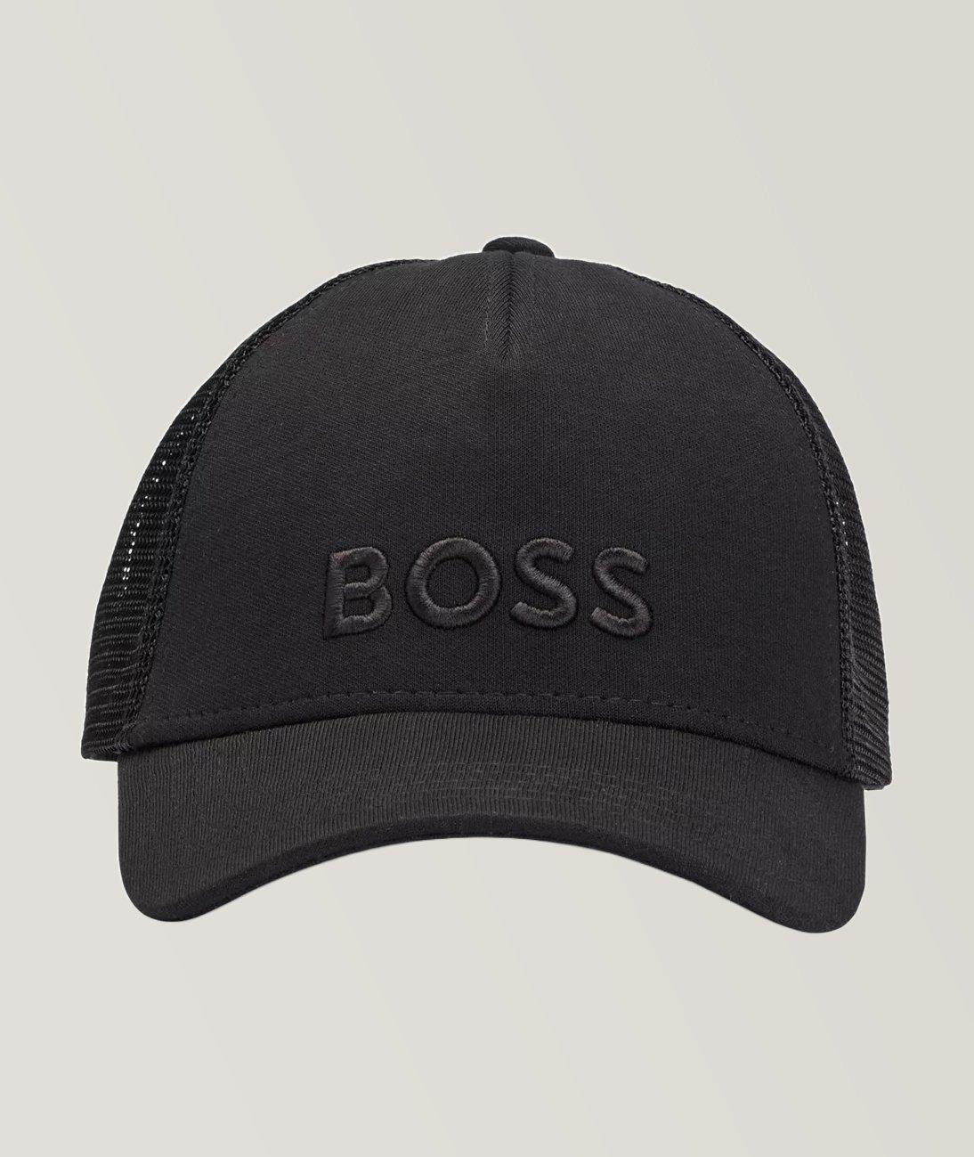 Logo Embroidered Mixed Material Cap image 0