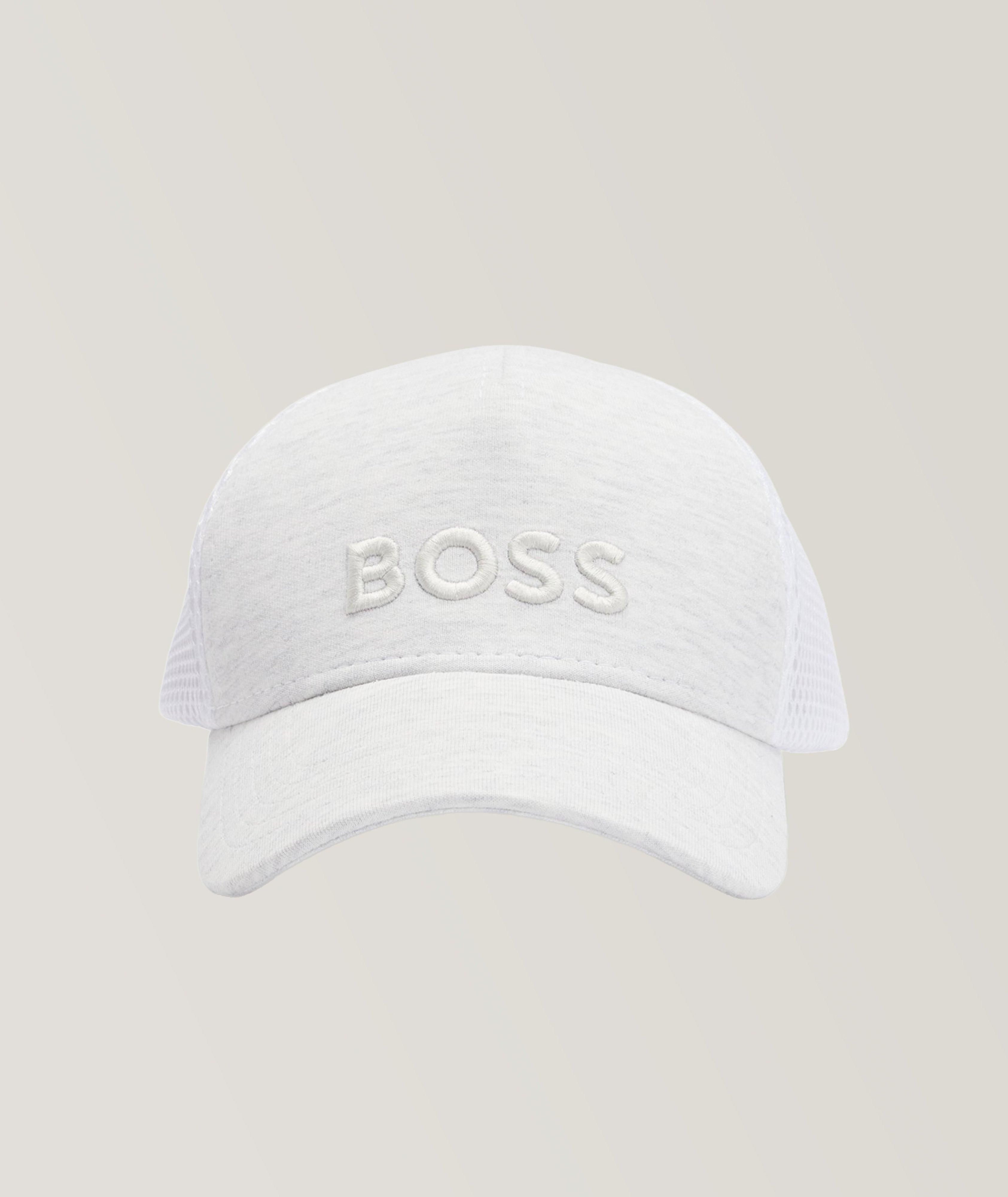Logo Embroidered Mixed Material Cap image 0
