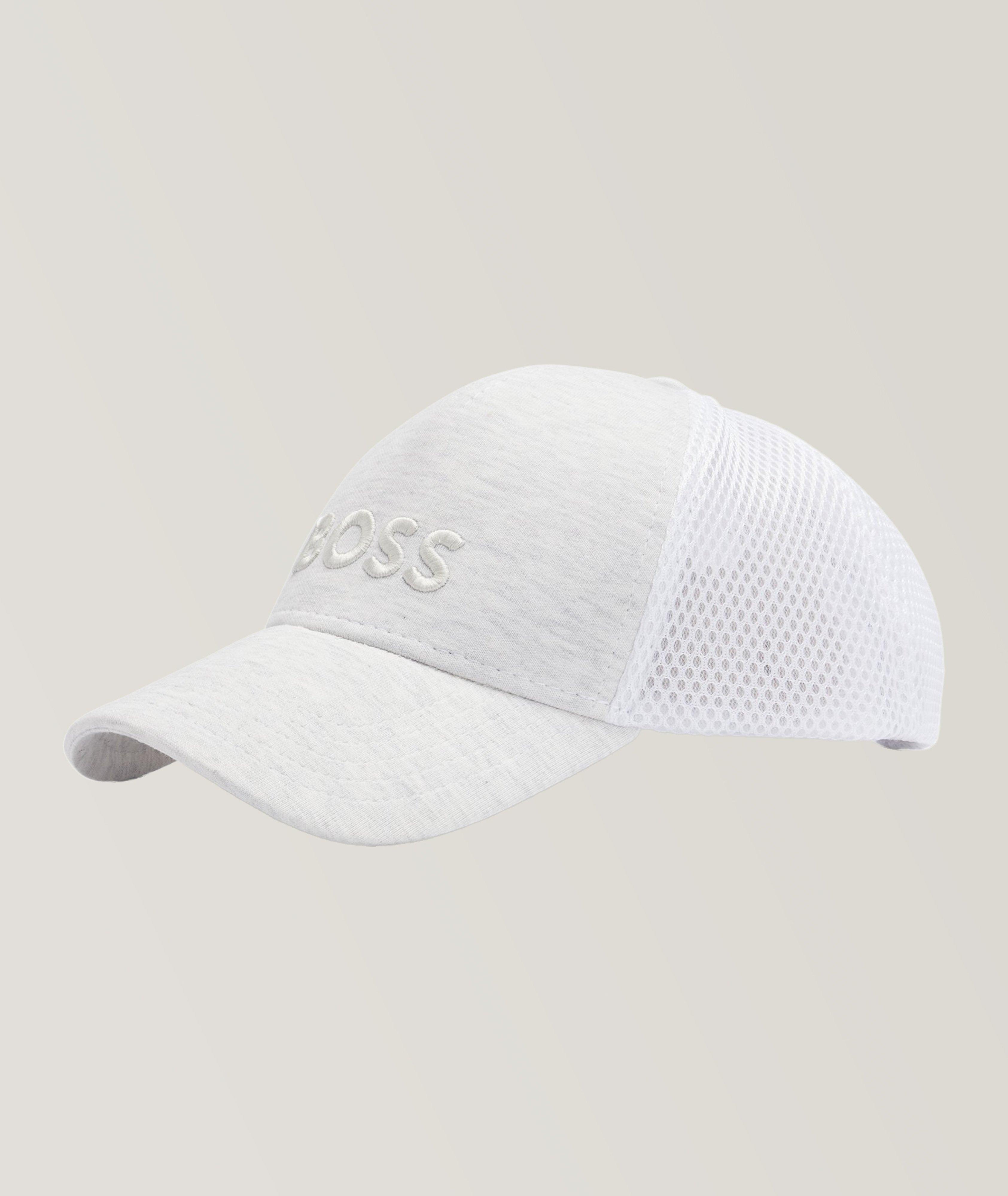 Logo Embroidered Mixed Material Cap image 2