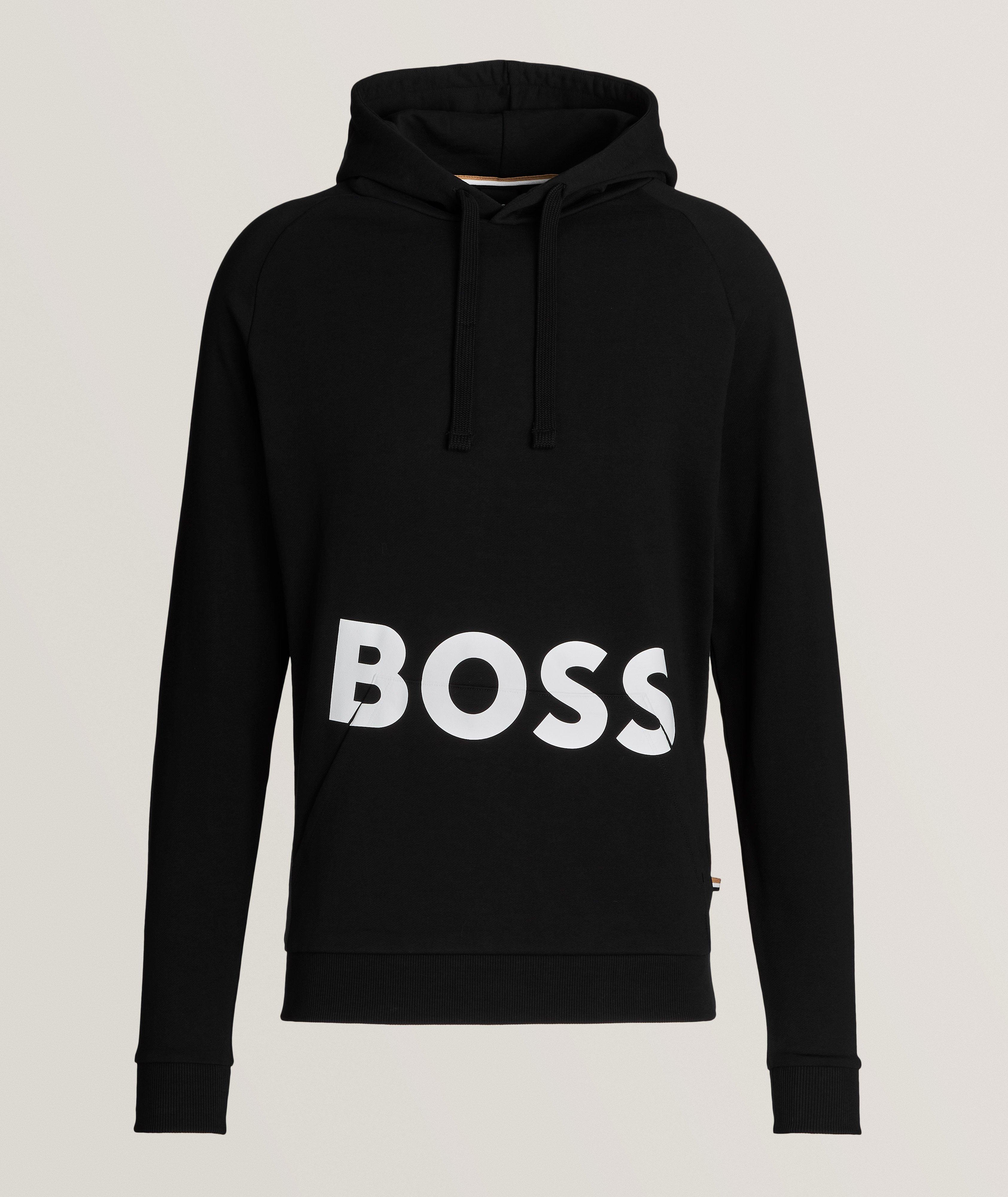 BOSS - Adjustable-hem sweatshirt with zip details