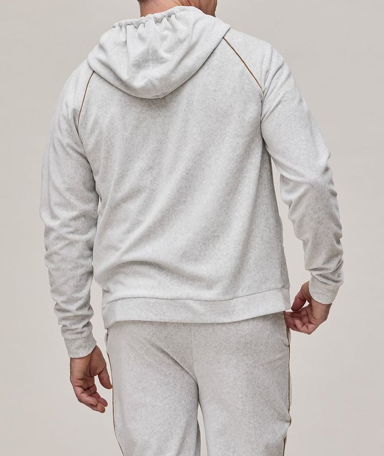 Ribbed Cotton-Blend Zip-Up Sweater image 2