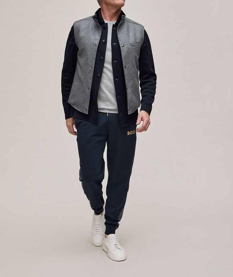 Contrast Panel Mix & Match Terry Cotton Trackpants image 3