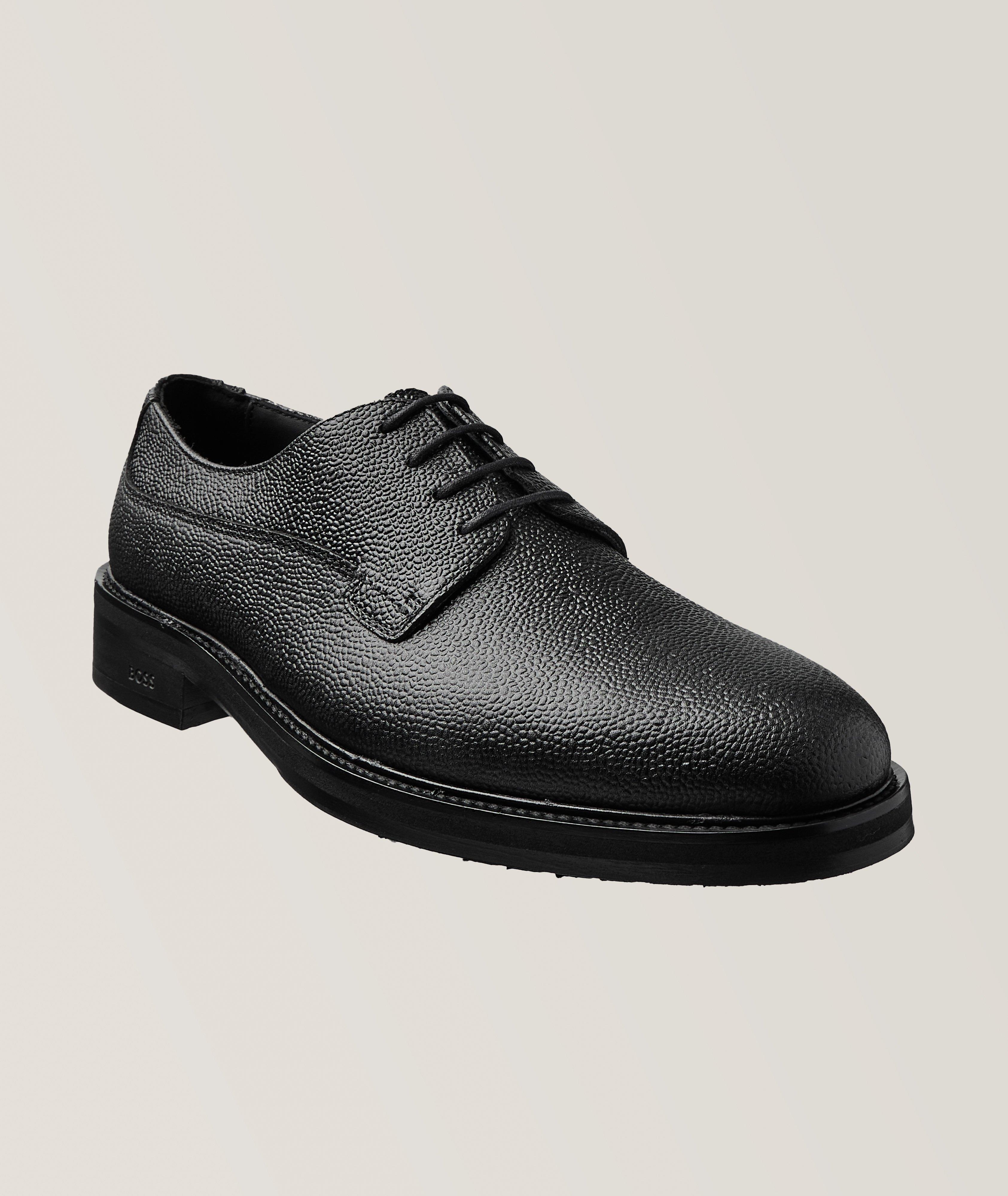 Boss store leather derbies